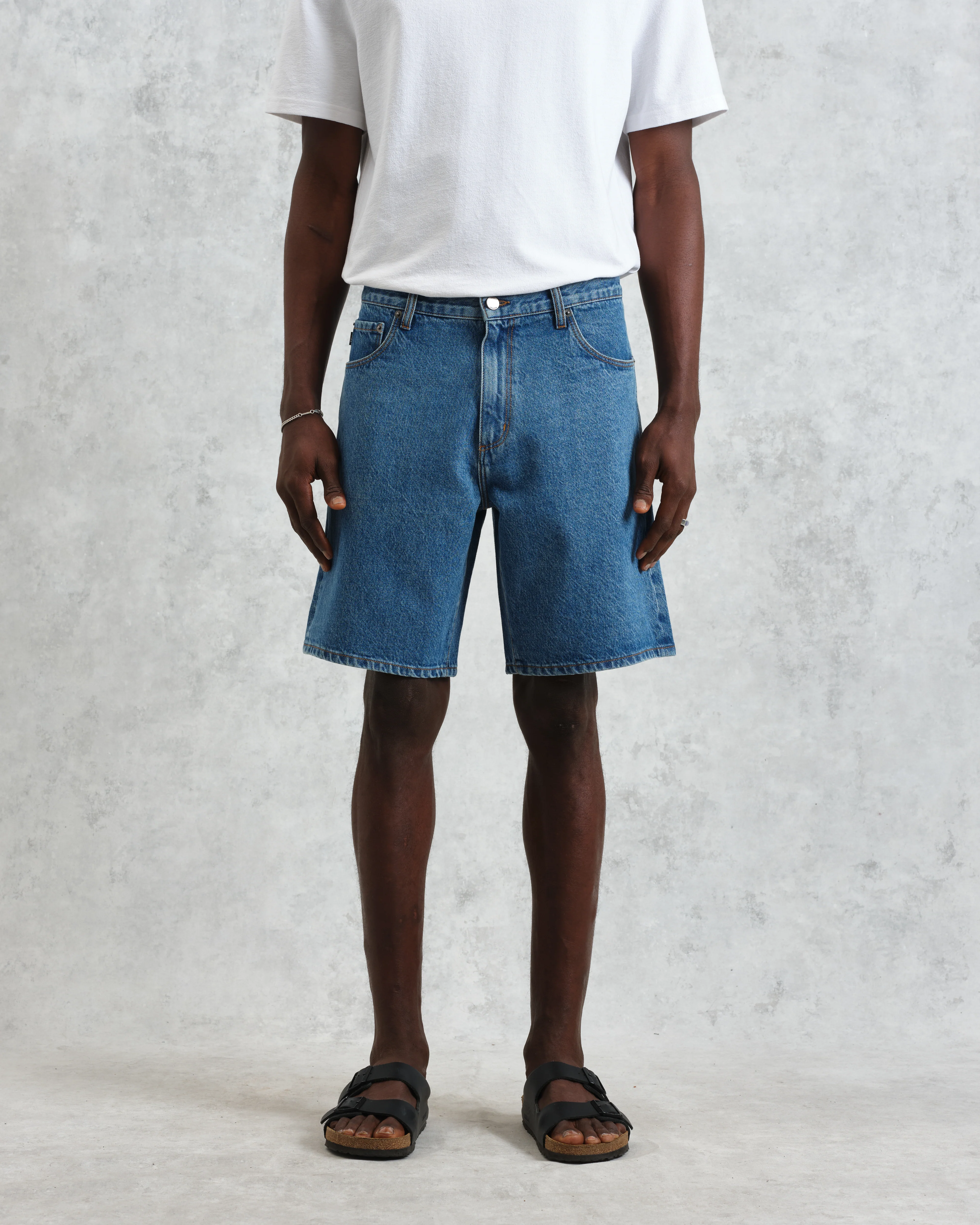 Dalston - Mid-Blue Denim Shorts - Image 3