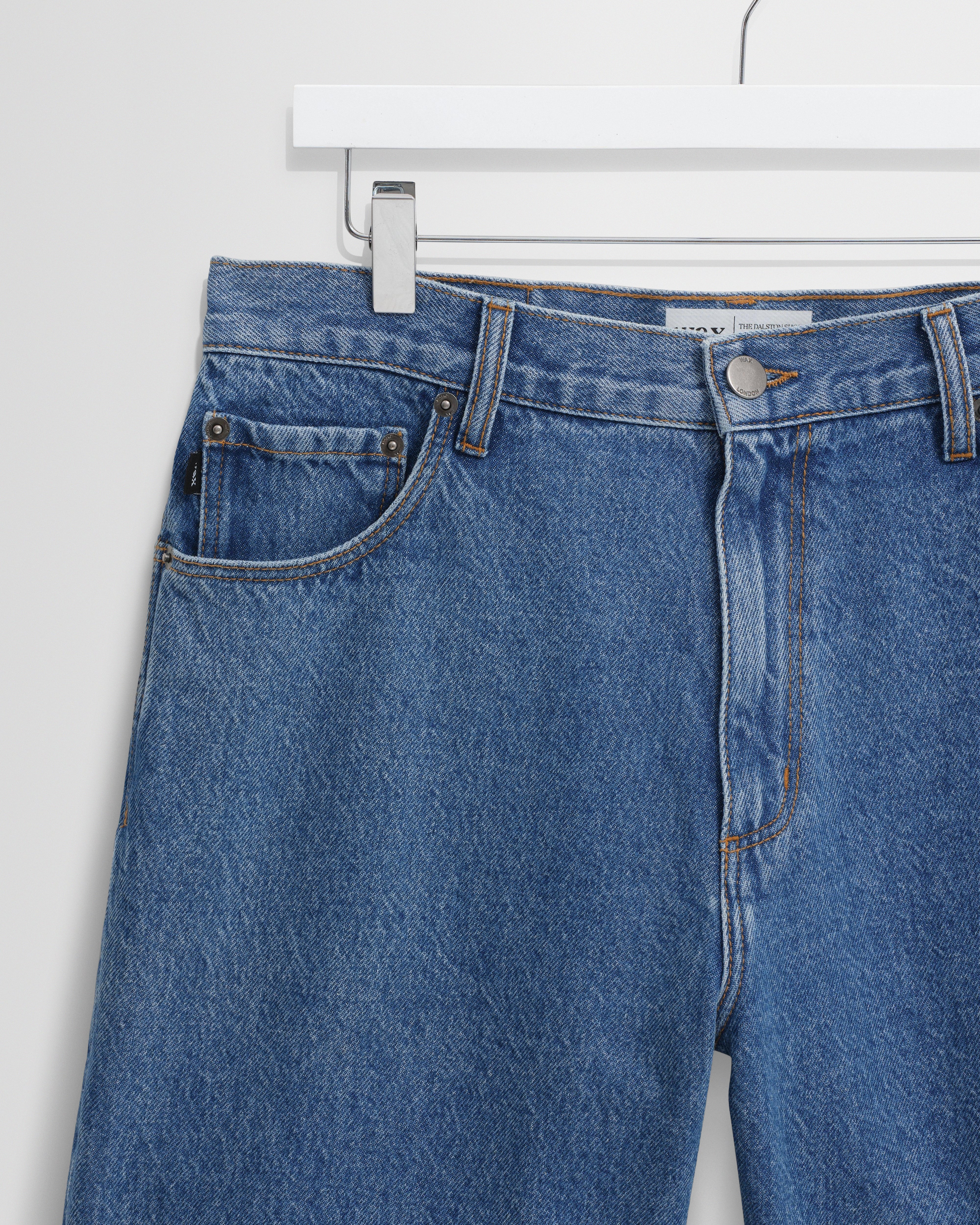 Dalston - Mid-Blue Denim Shorts - Image 5