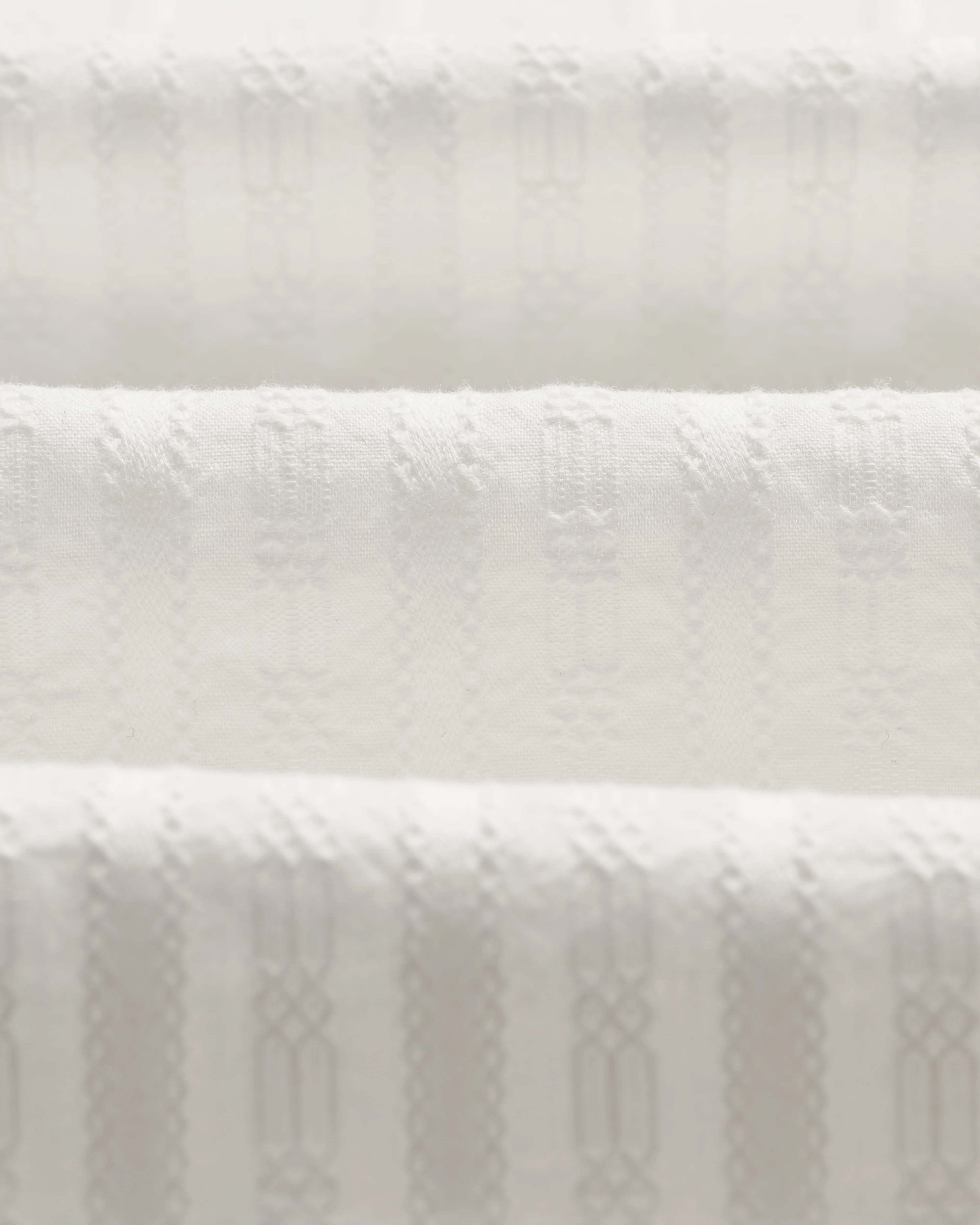 Dartford - White Dobby Stripe Organic Cotton Shirt - Image 10