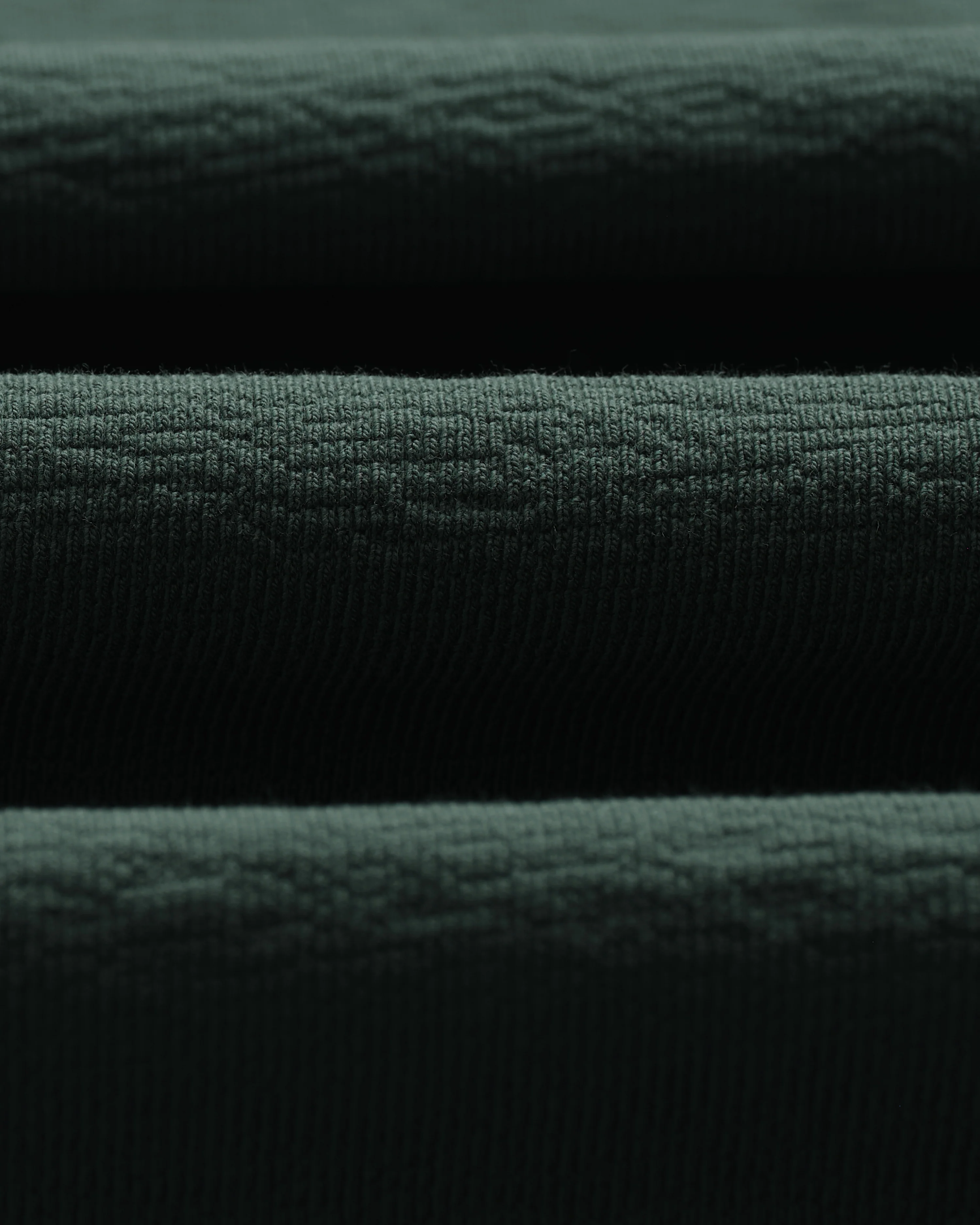 Dean - Bottle Green Textured Organic Cotton T-Shirt - Image 9