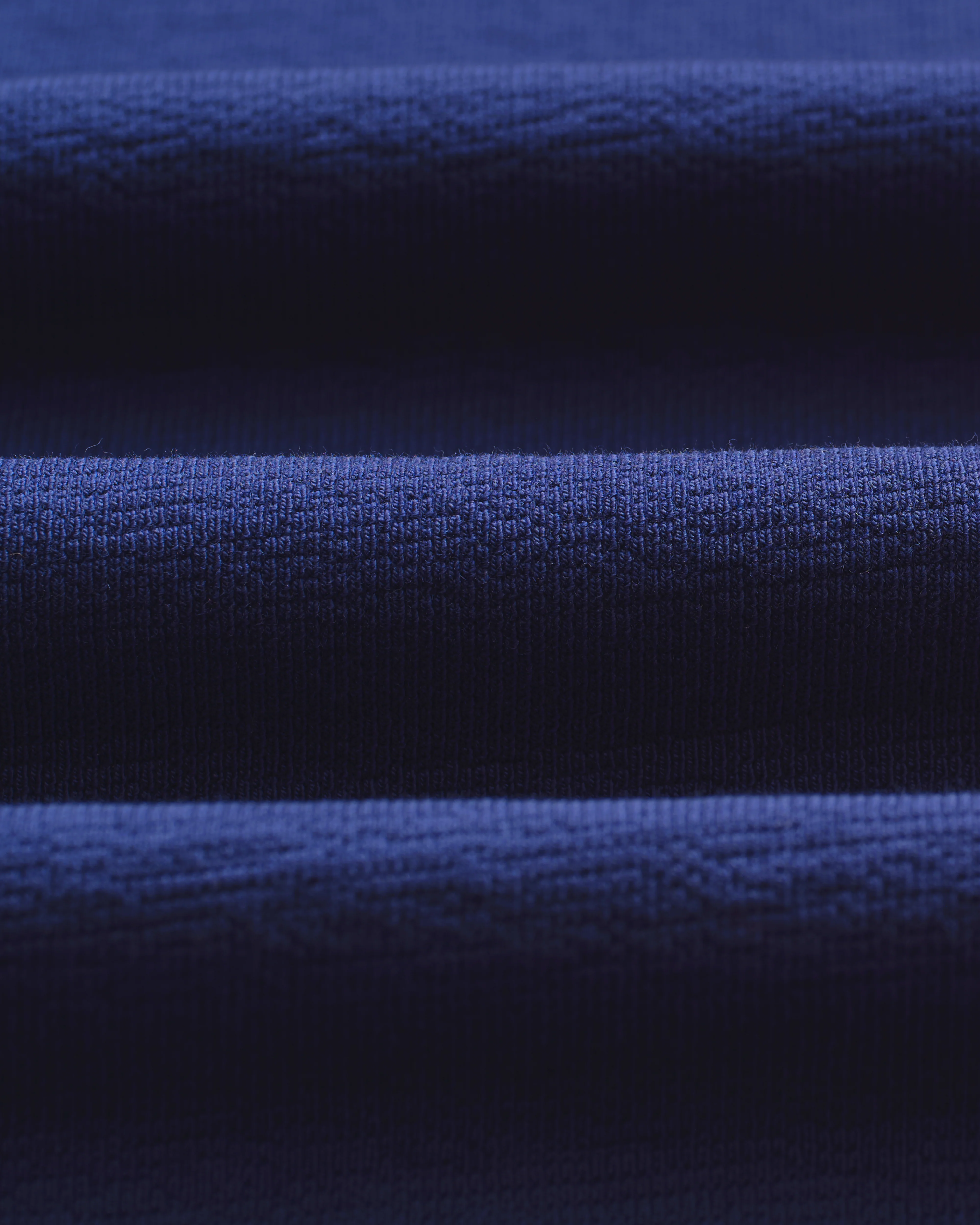 Dean - Cobalt Blue Textured Organic Cotton T-Shirt - Image 8