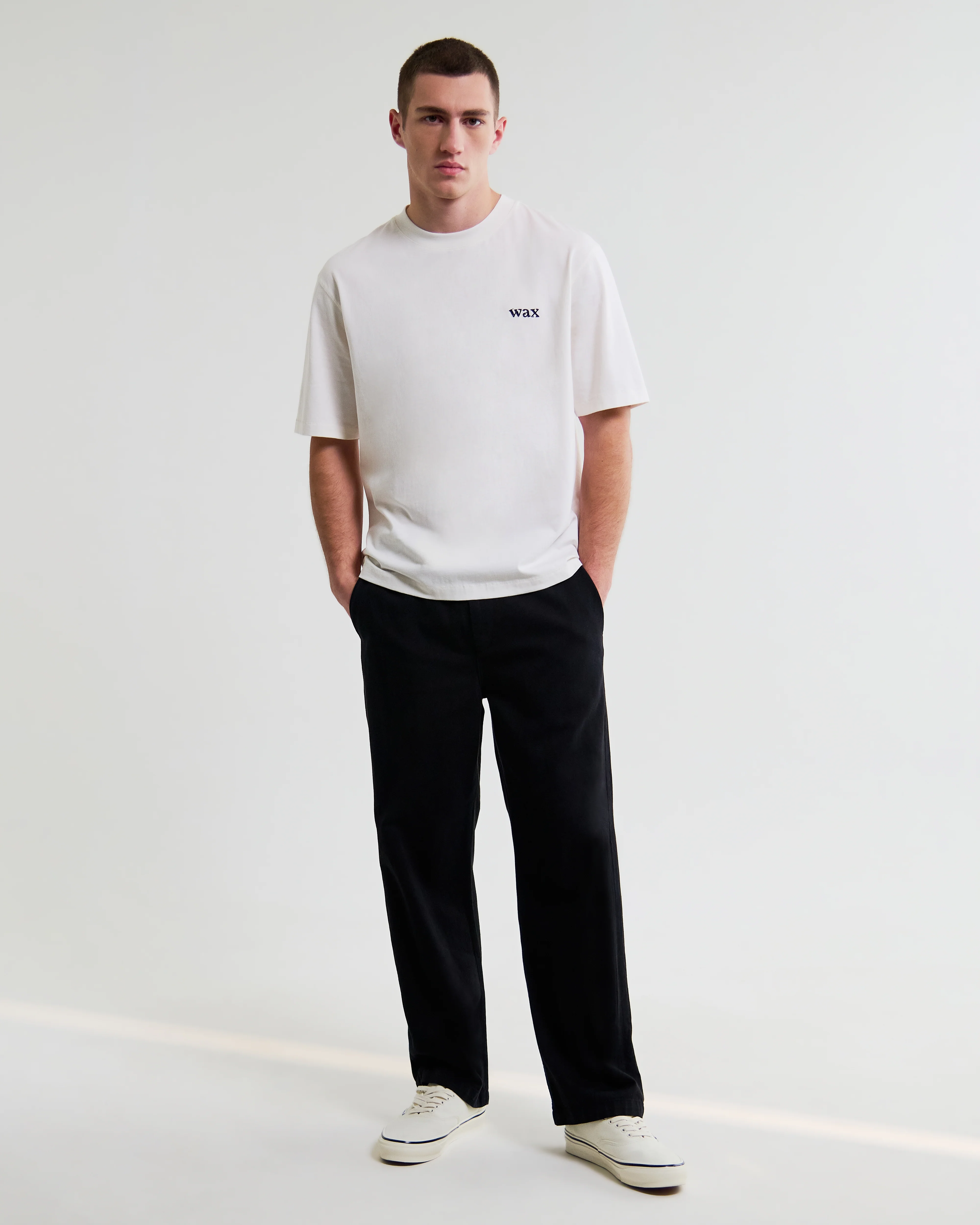 Dean - Off White Scribble Text T-Shirt - Image 5