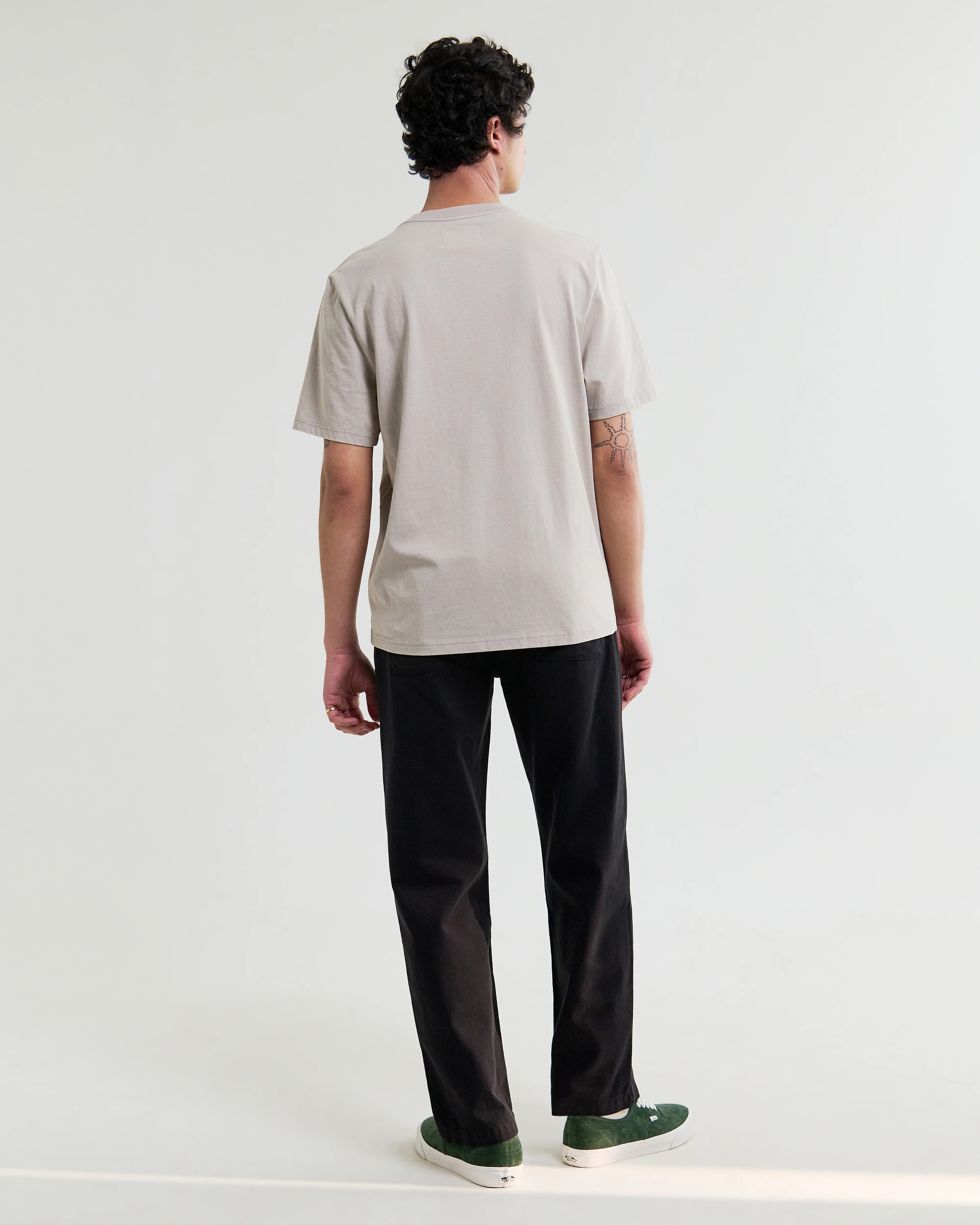 Dean - Washed Clay Compact Cotton Pocket T-Shirt - Image 6