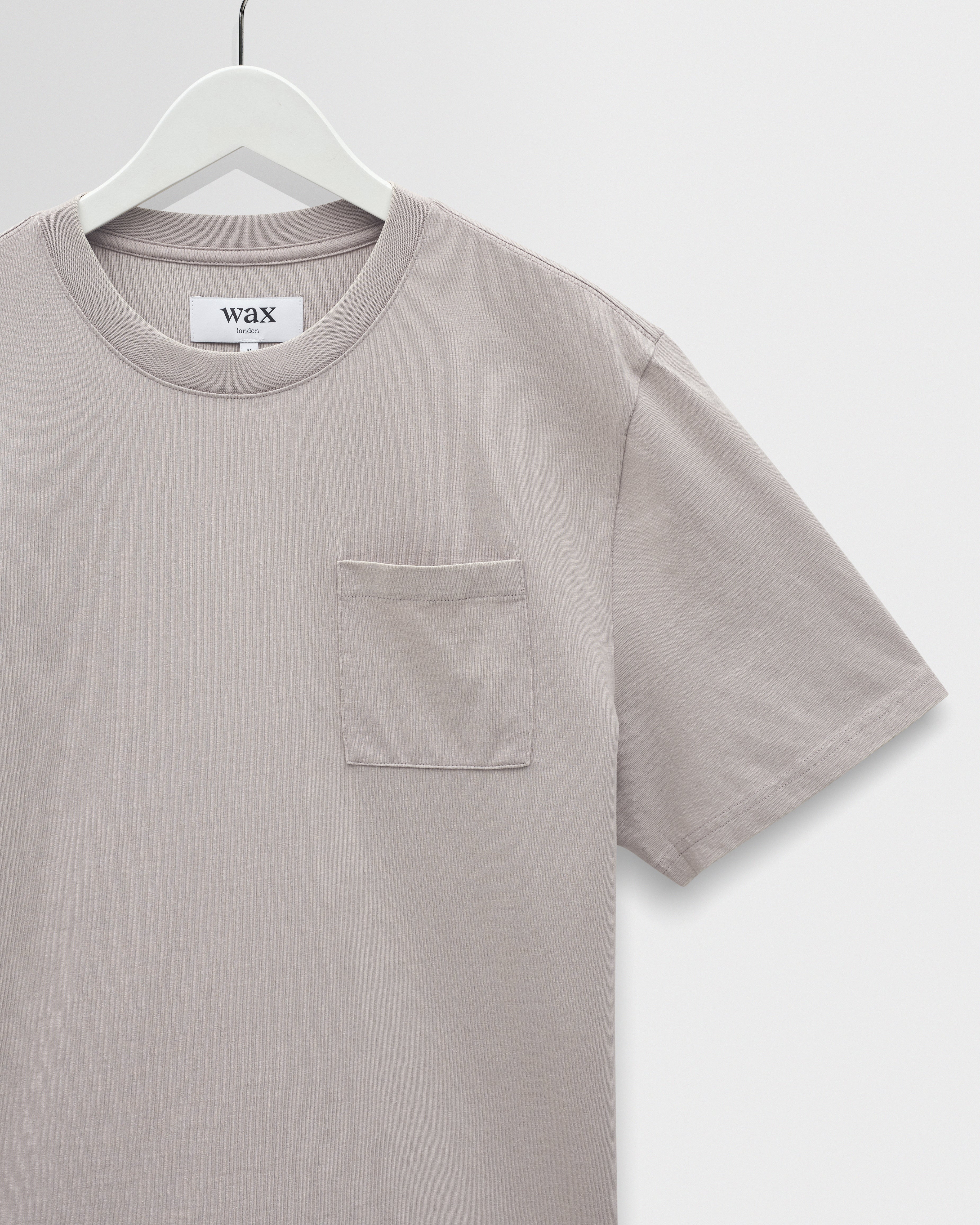 Dean - Washed Clay Compact Cotton Pocket T-Shirt - Image 7