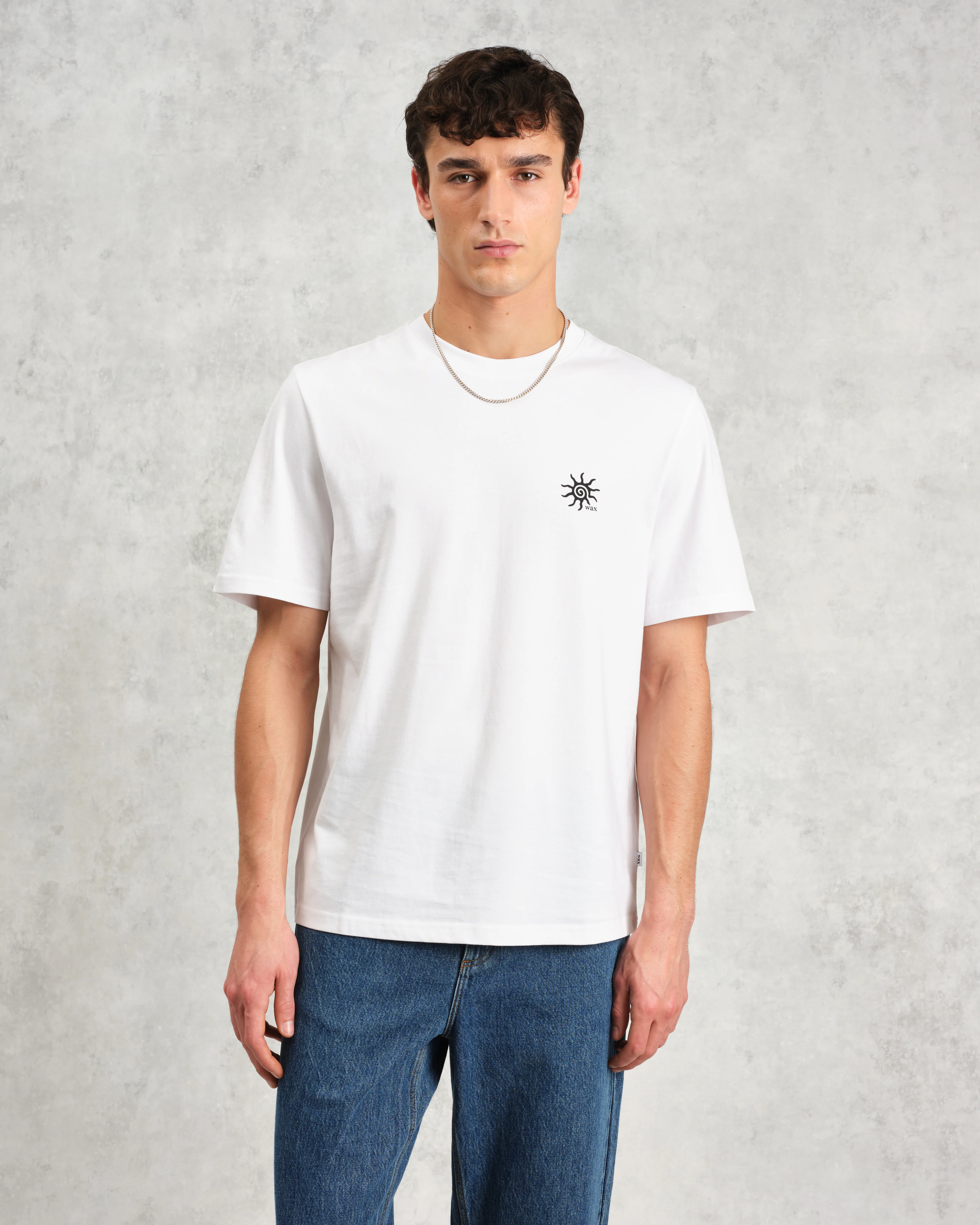 Dean - White London Postcard Graphic Organic Cotton T-Shirt - Image 3