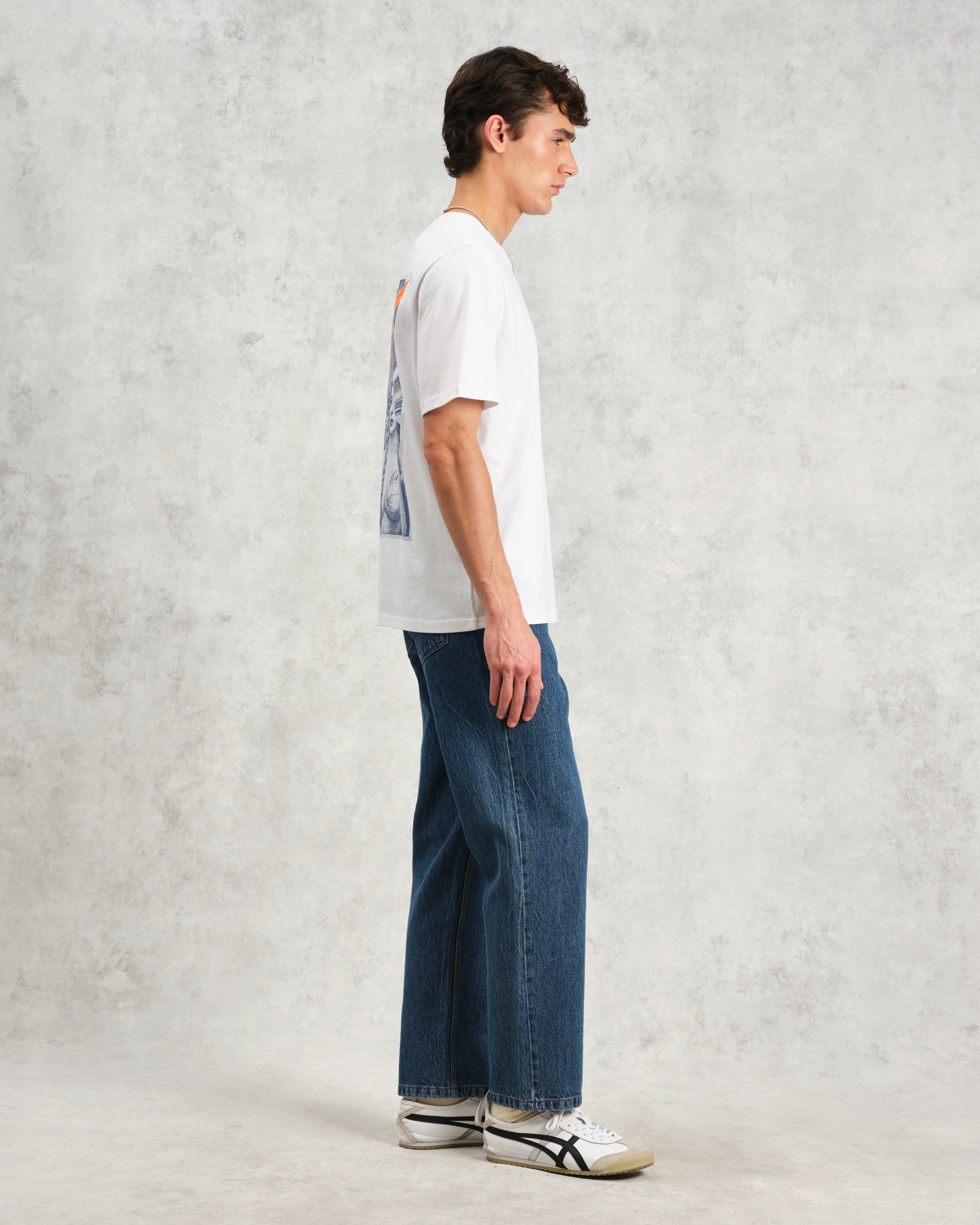 Dean - White London Venus Graphic Organic Cotton T-Shirt - Image 6