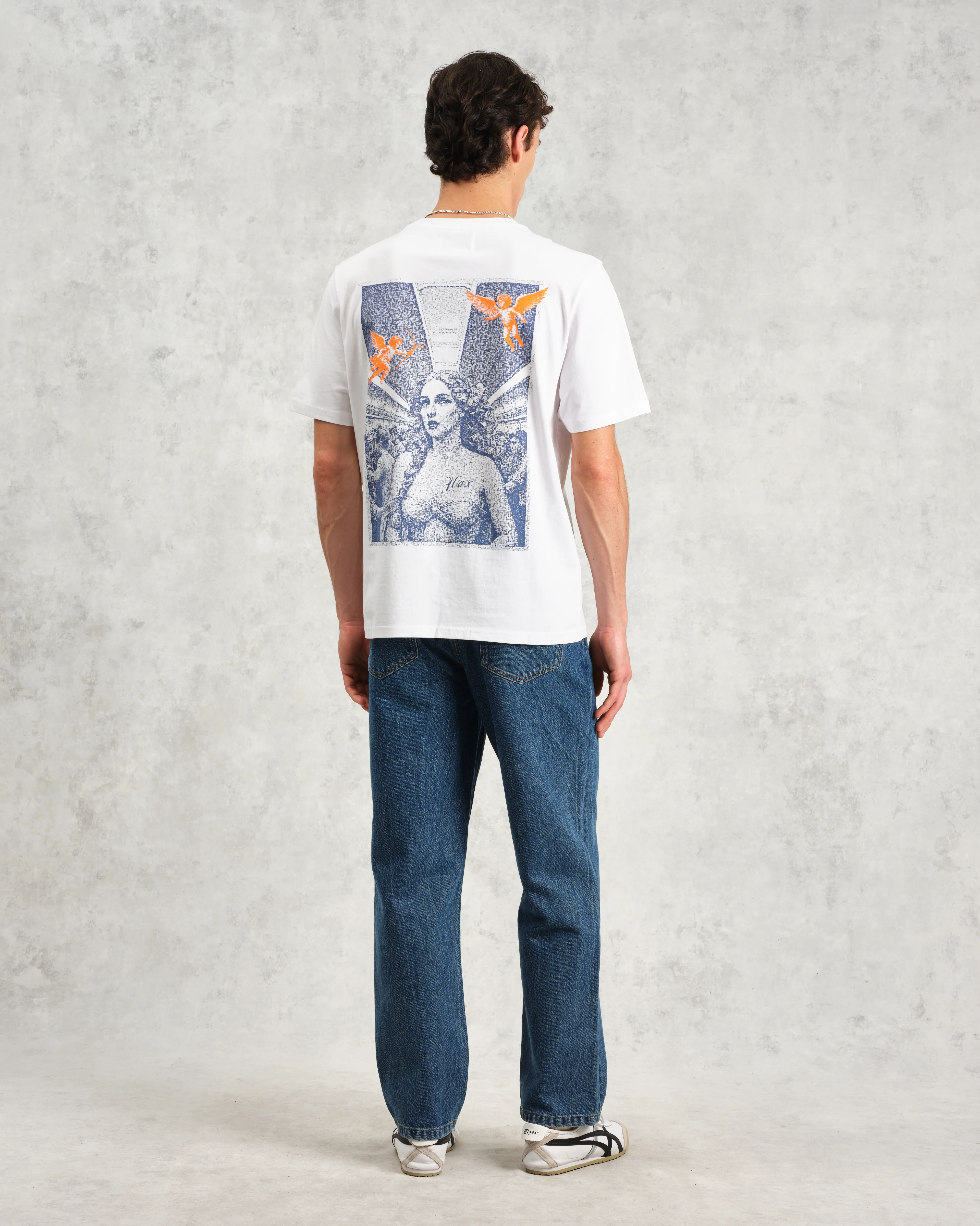 Dean - White London Venus Graphic Organic Cotton T-Shirt - Image 7