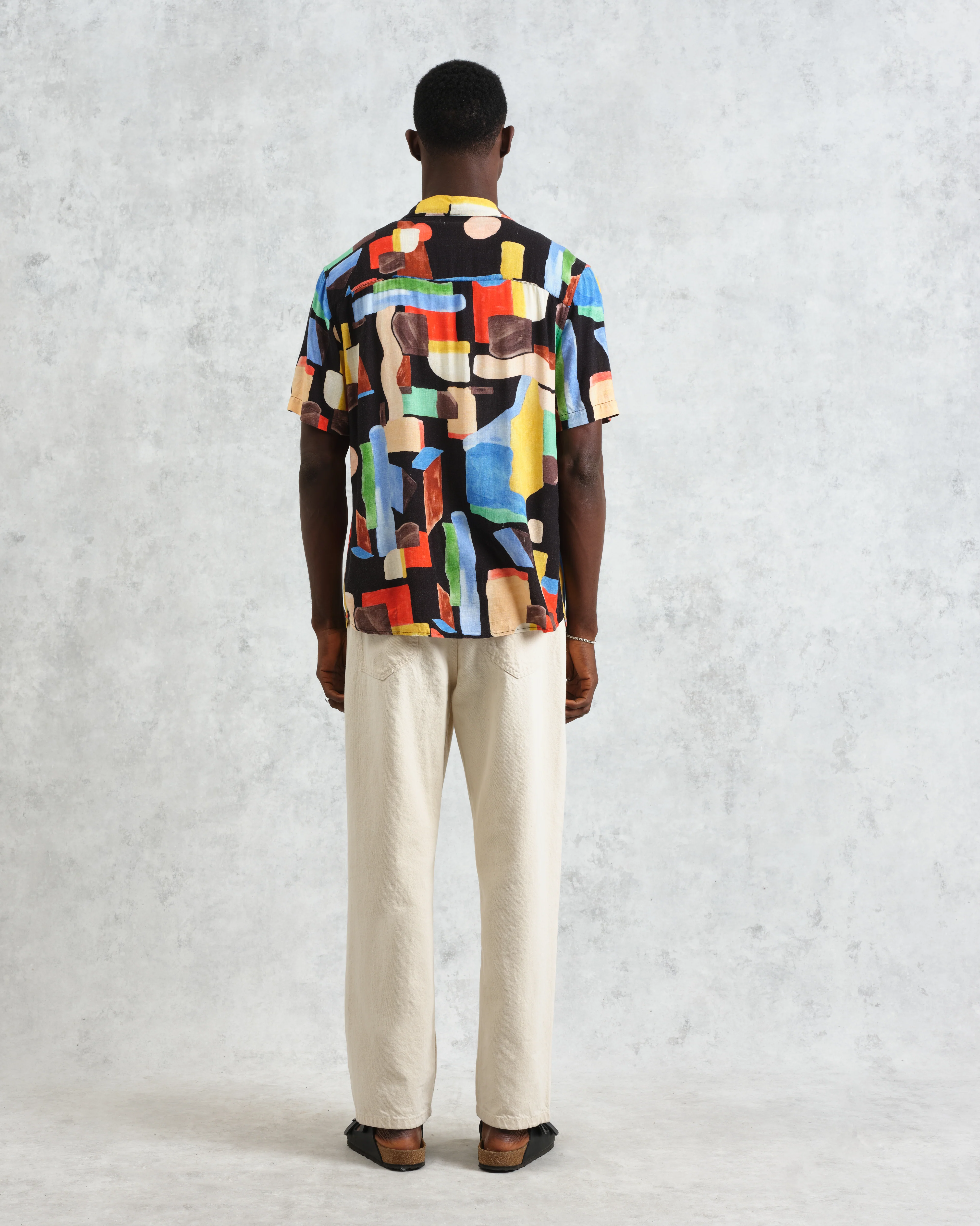 Didcot - Black And Multicolour Pablo Short-Sleeve Shirt - Image 6