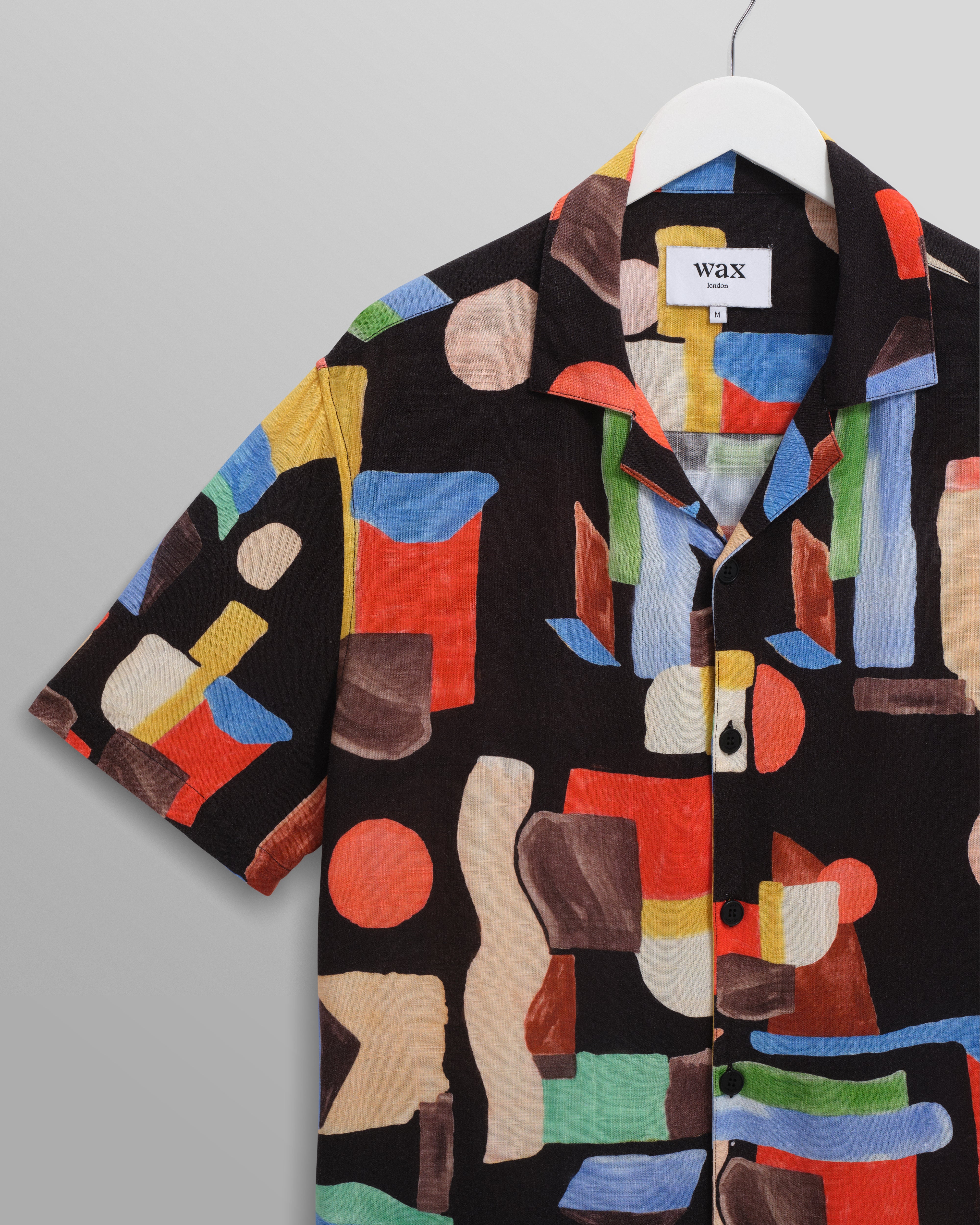Didcot - Black And Multicolour Pablo Short-Sleeve Shirt - Image 8