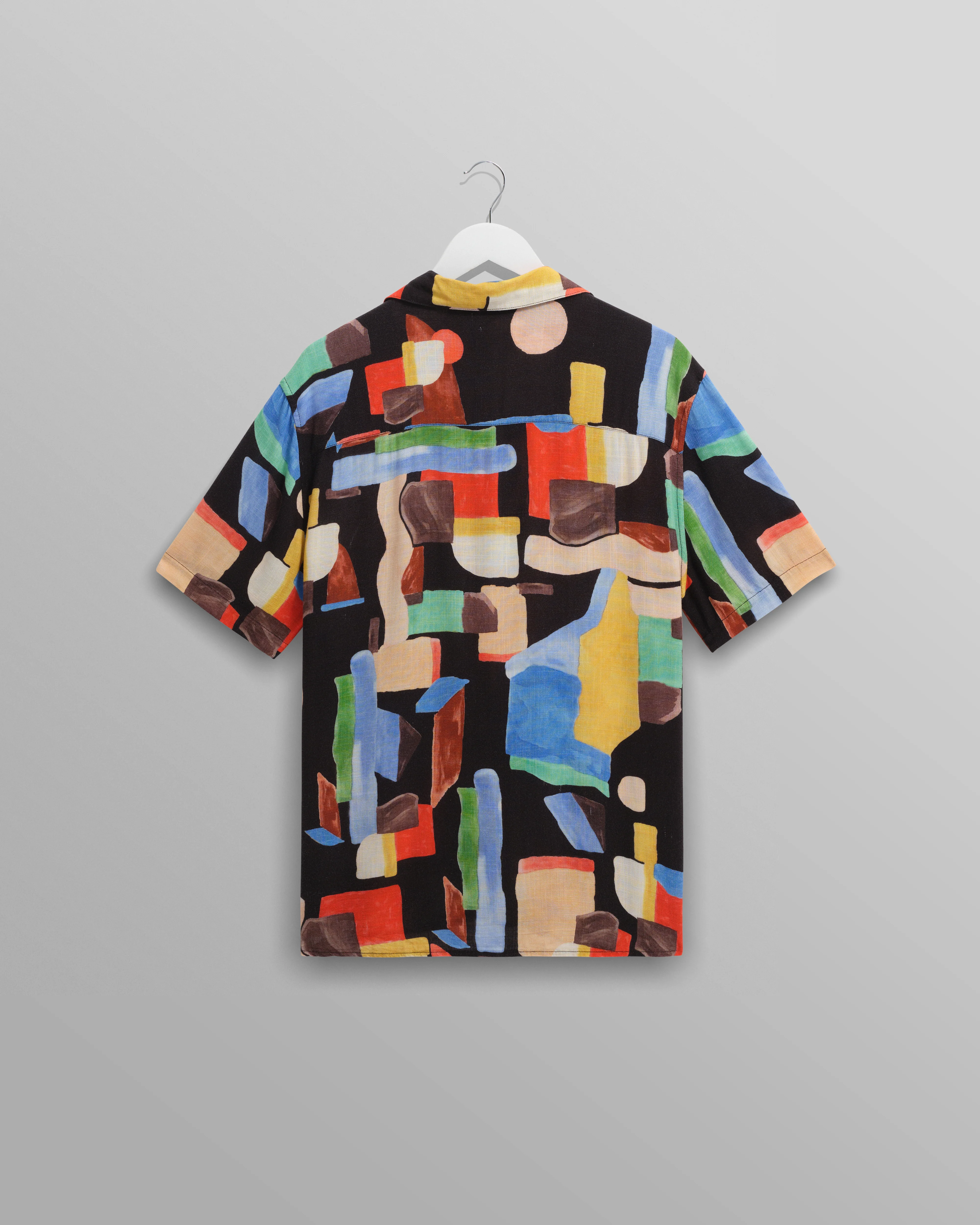 Didcot - Black And Multicolour Pablo Short-Sleeve Shirt - Image 9