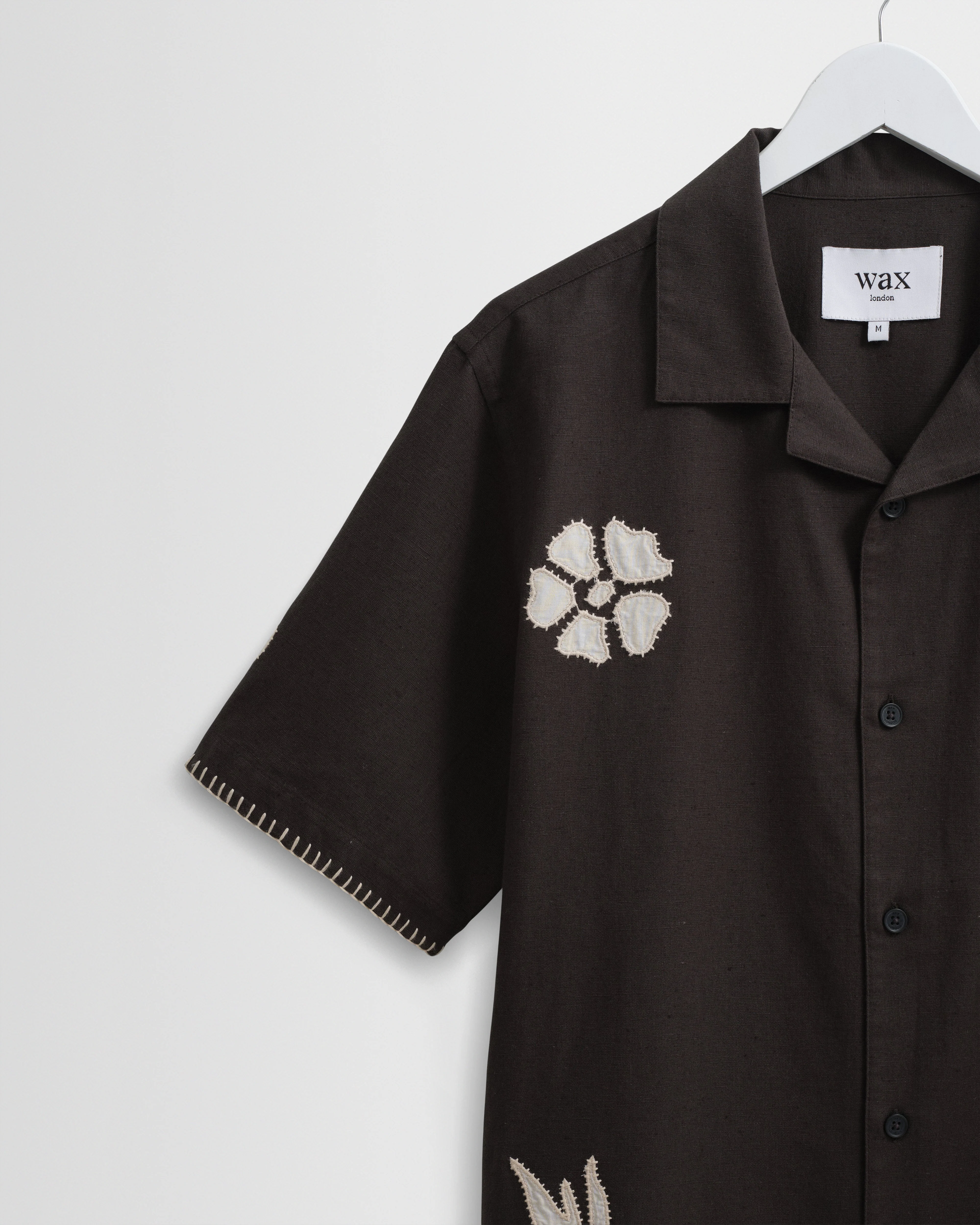 Didcot - Black Doodle Applique Short-Sleeve Shirt - Image 6