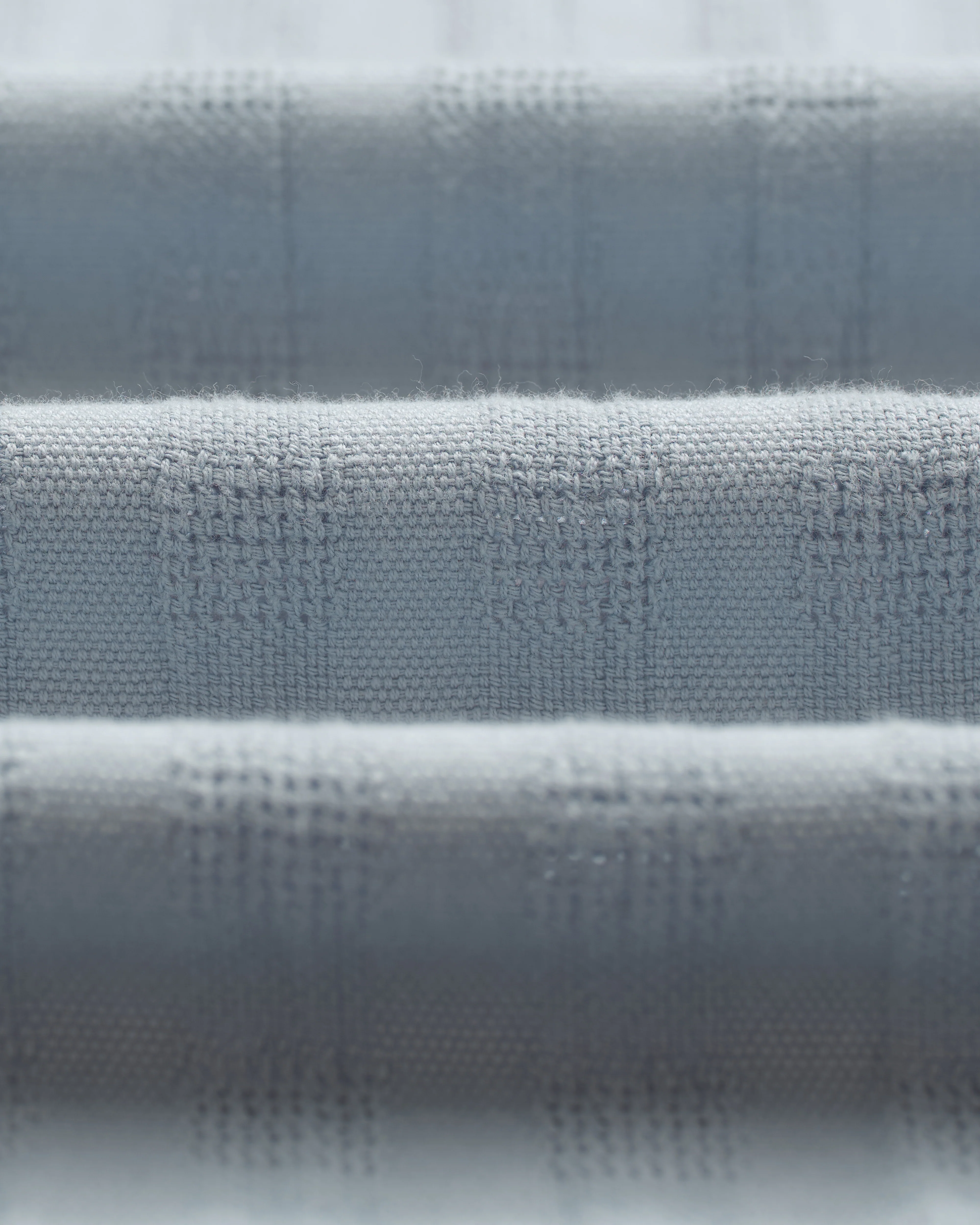 Didcot - Blue Open Weave Cotton Short-Sleeve Shirt - Image 10