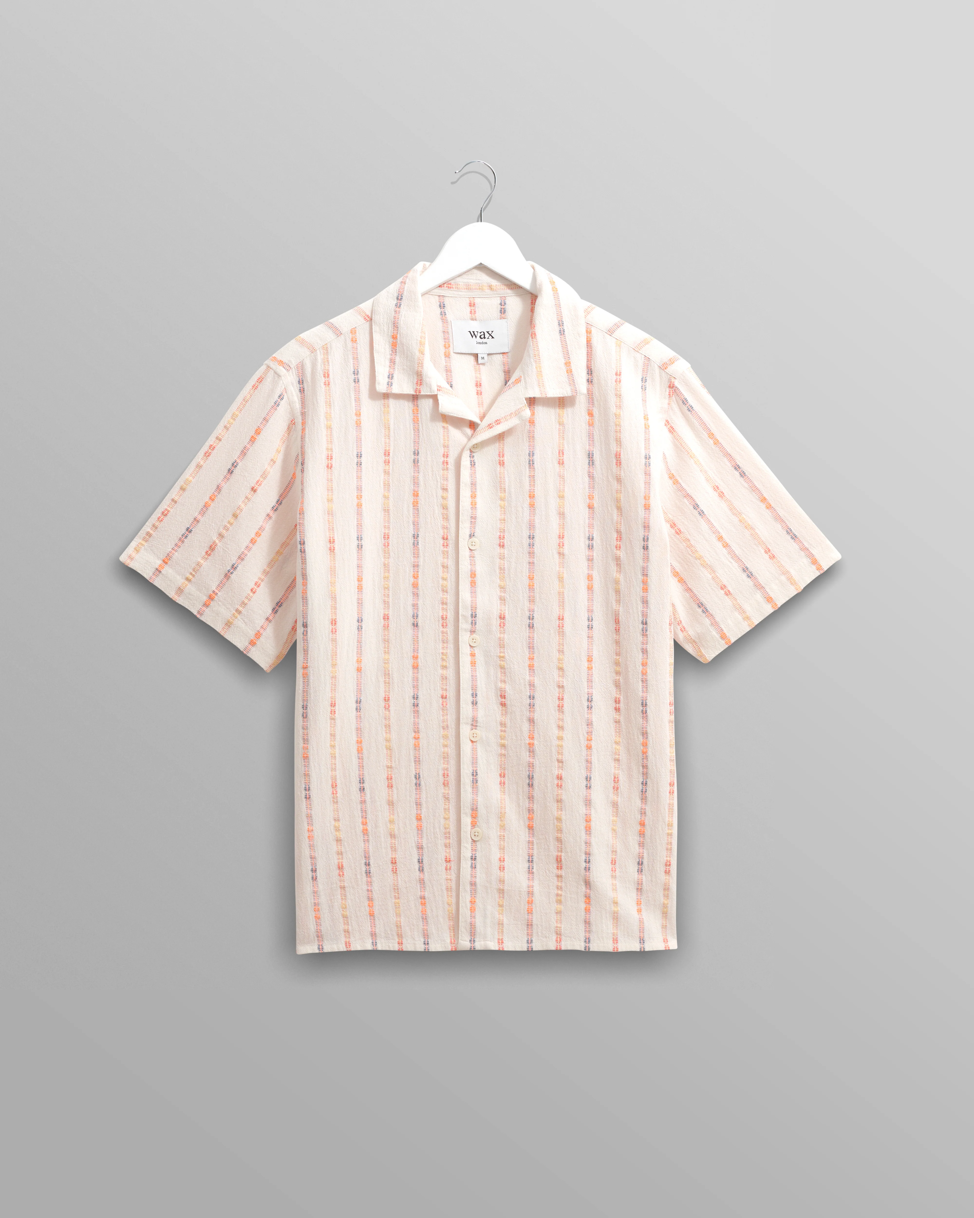 Didcot - Ecru Stripe Short-Sleeve Shirt