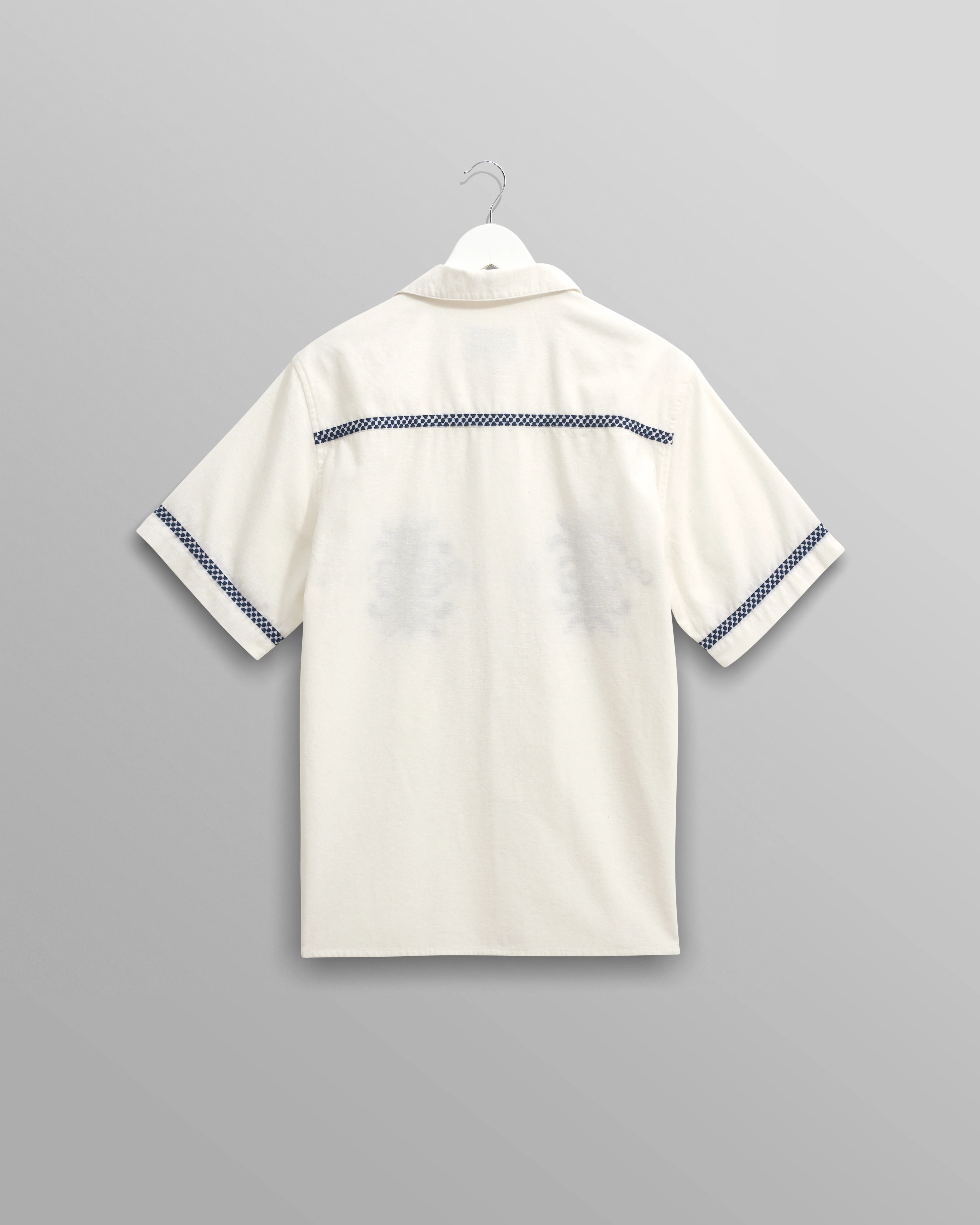 Didcot - Ecru Motif Embroidered Short-Sleeve Shirt - Image 10