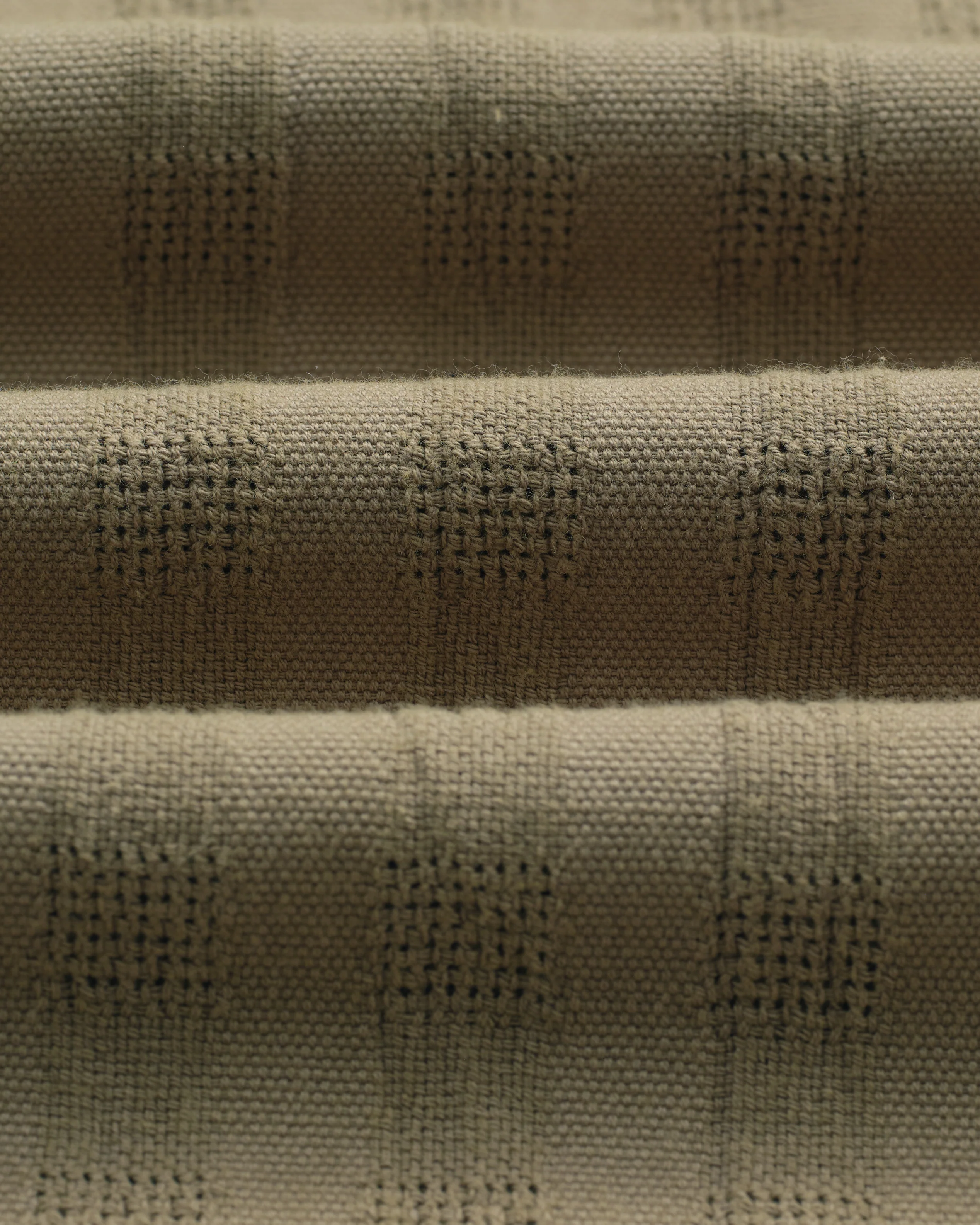 Didcot - Khaki Open Weave Cotton Short-Sleeve Shirt - Image 11