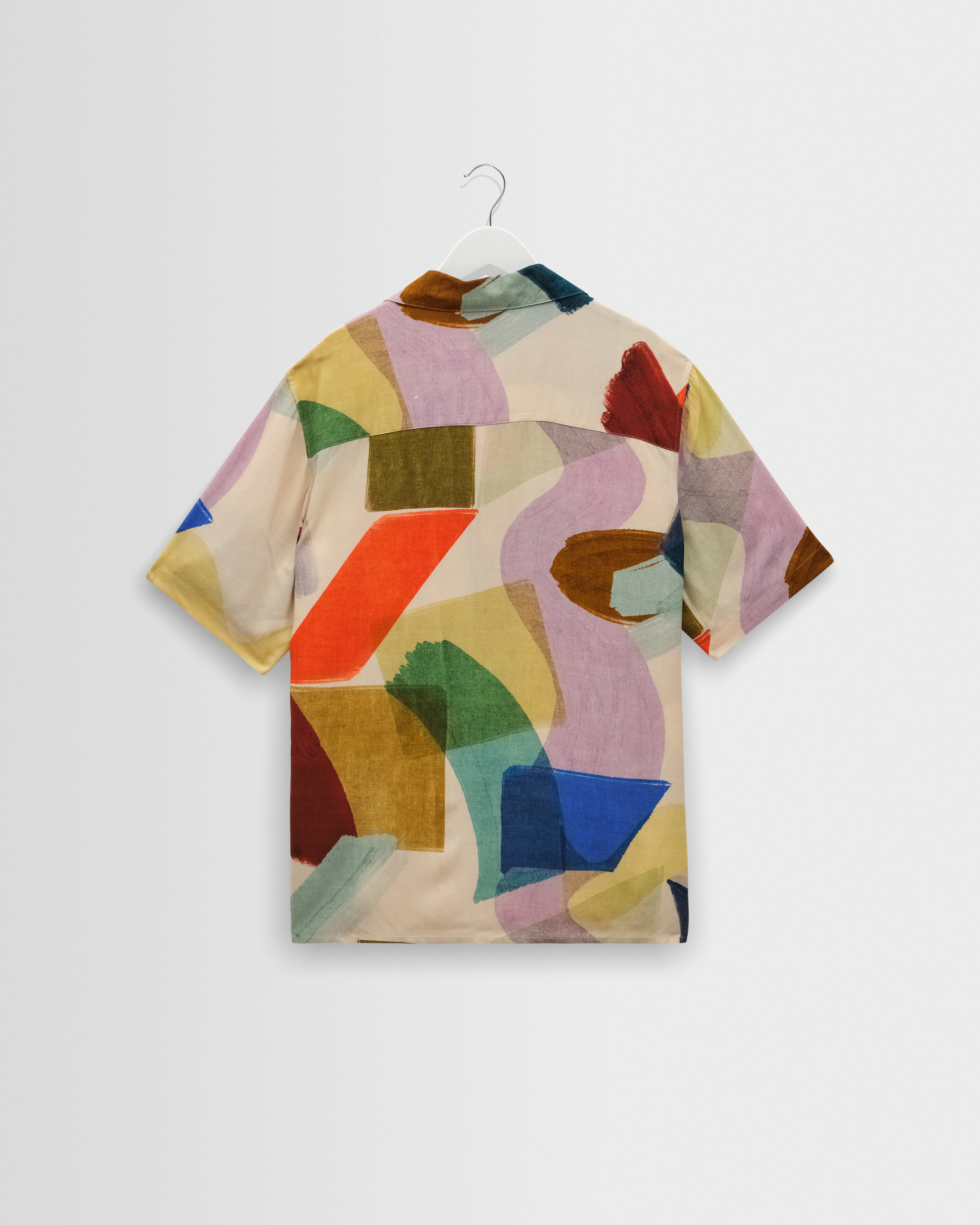 Didcot - Multicolour Painted Shapes Short-Sleeve Shirt - Image 7