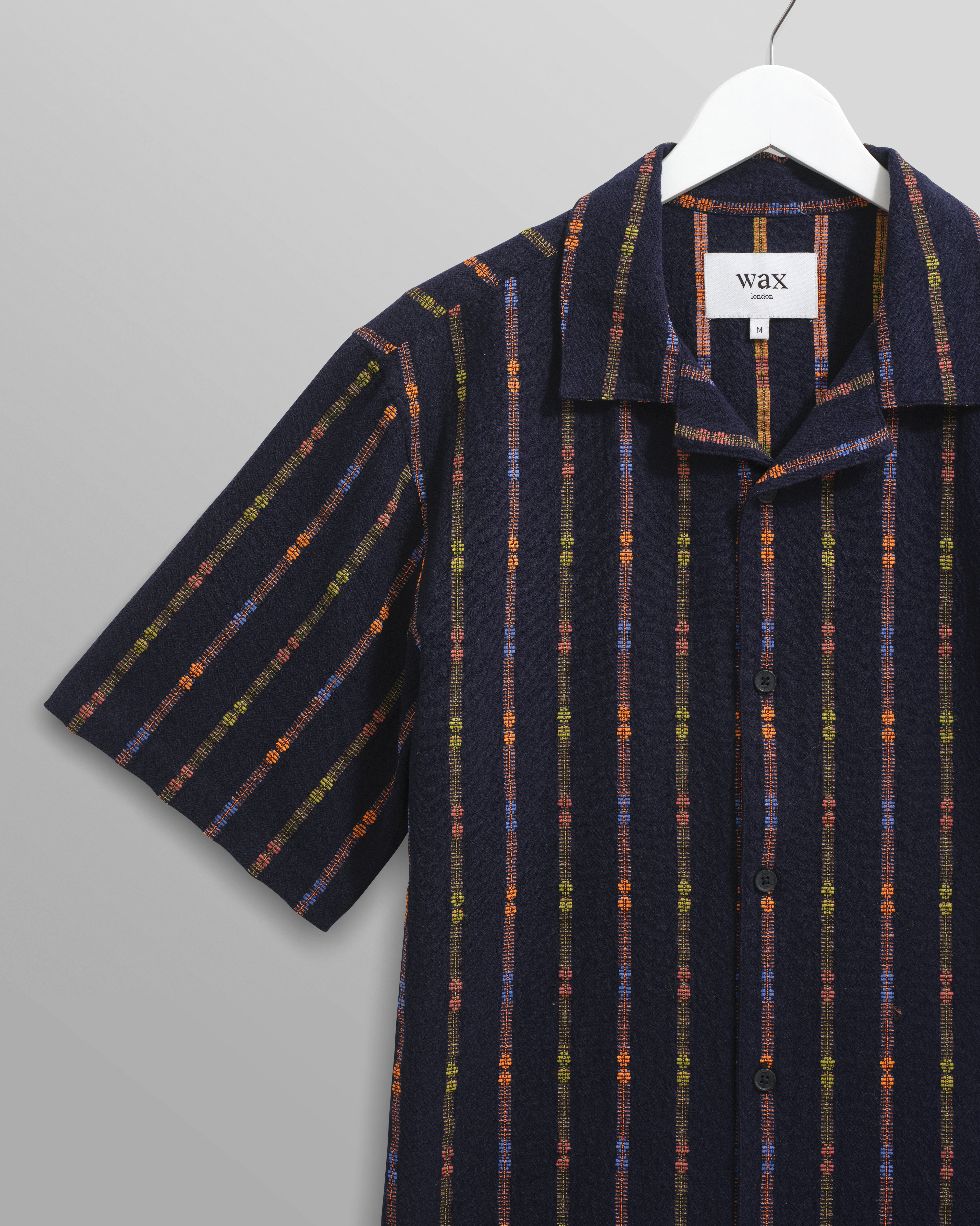 Didcot - Navy Stripe Short-Sleeve Shirt - Image 8
