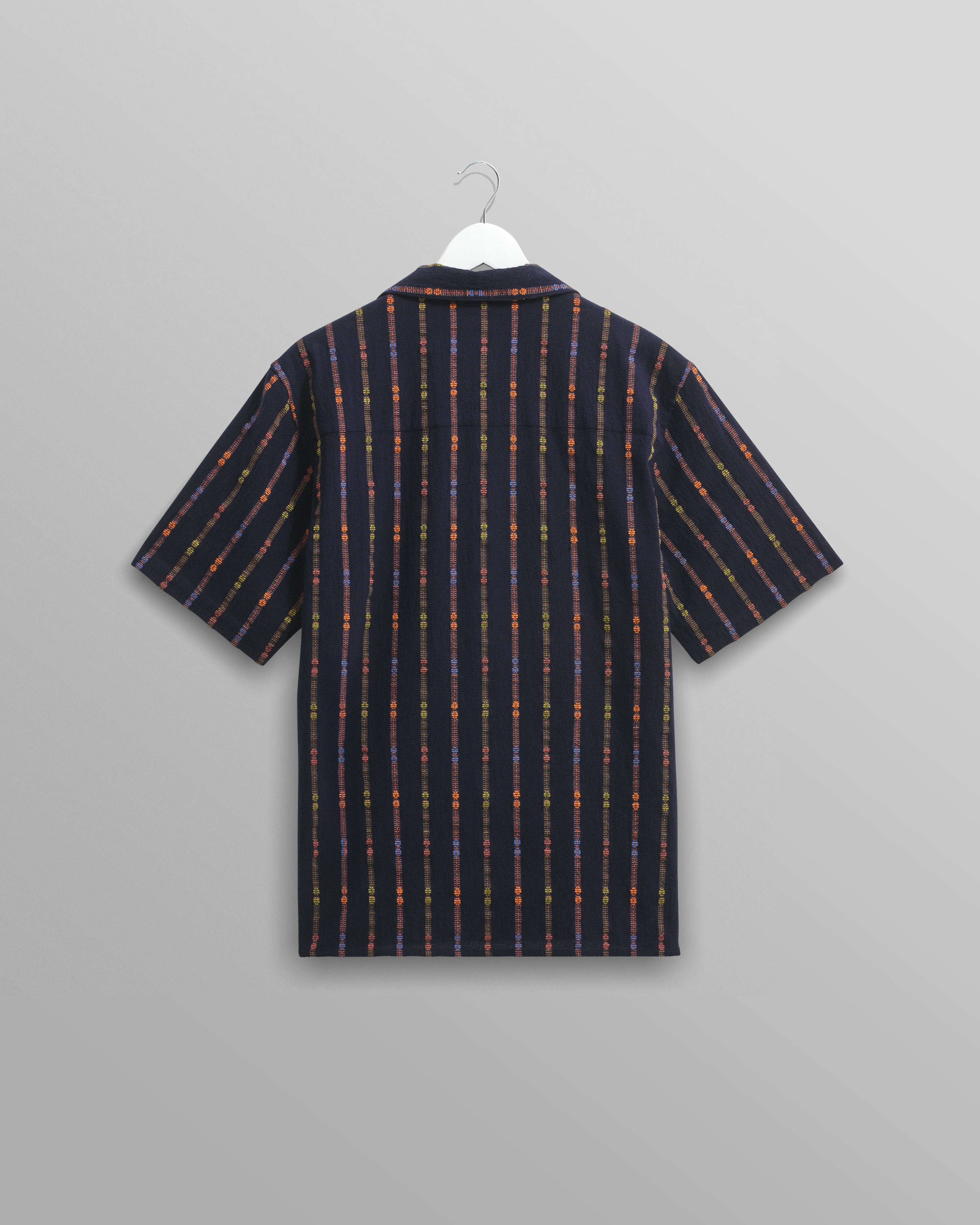 Didcot - Navy Stripe Short-Sleeve Shirt - Image 9