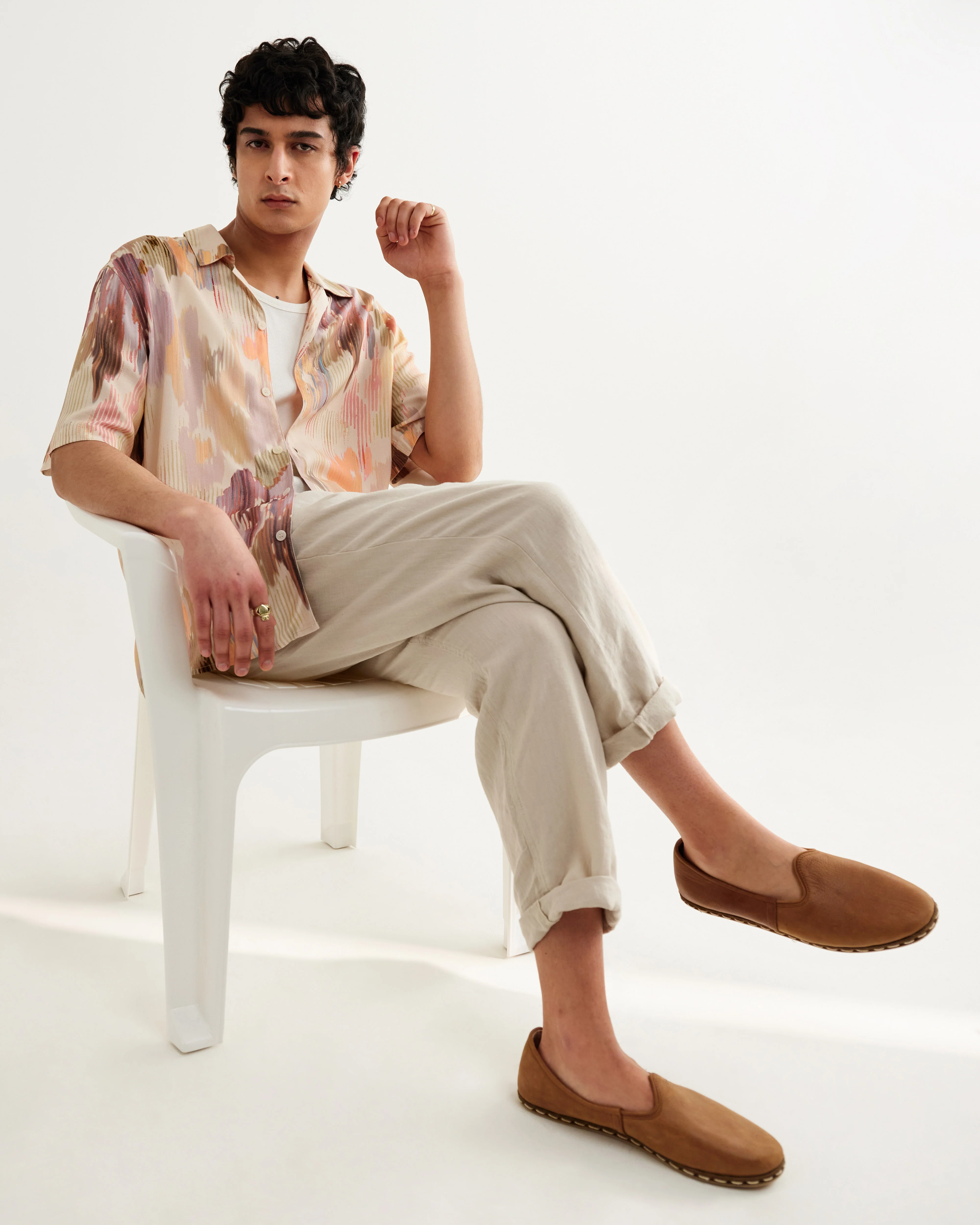 Didcot - Pastel And Multicolour Floral Short-Sleeve Shirt - Image 3