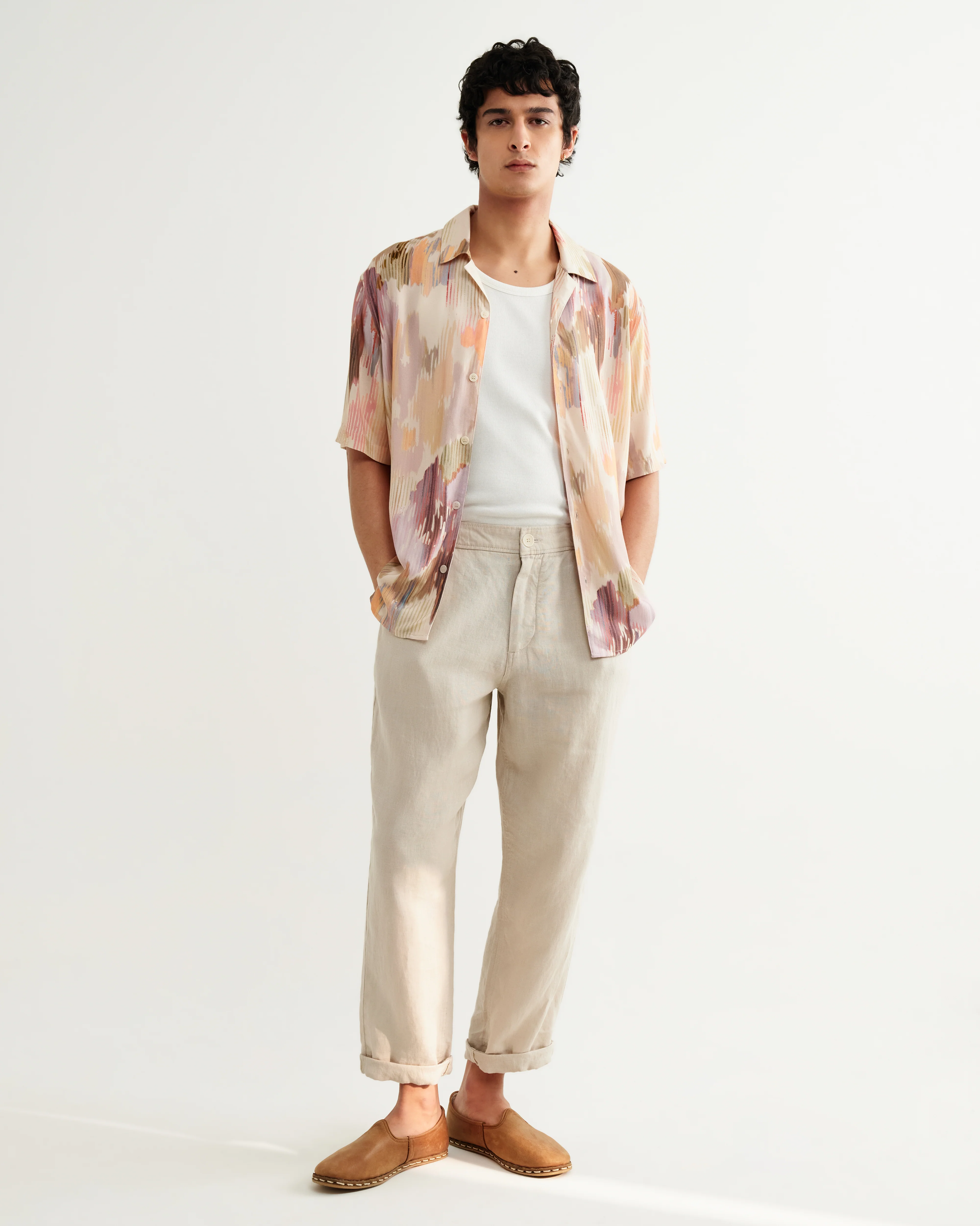 Didcot - Pastel And Multicolour Floral Short-Sleeve Shirt - Image 5