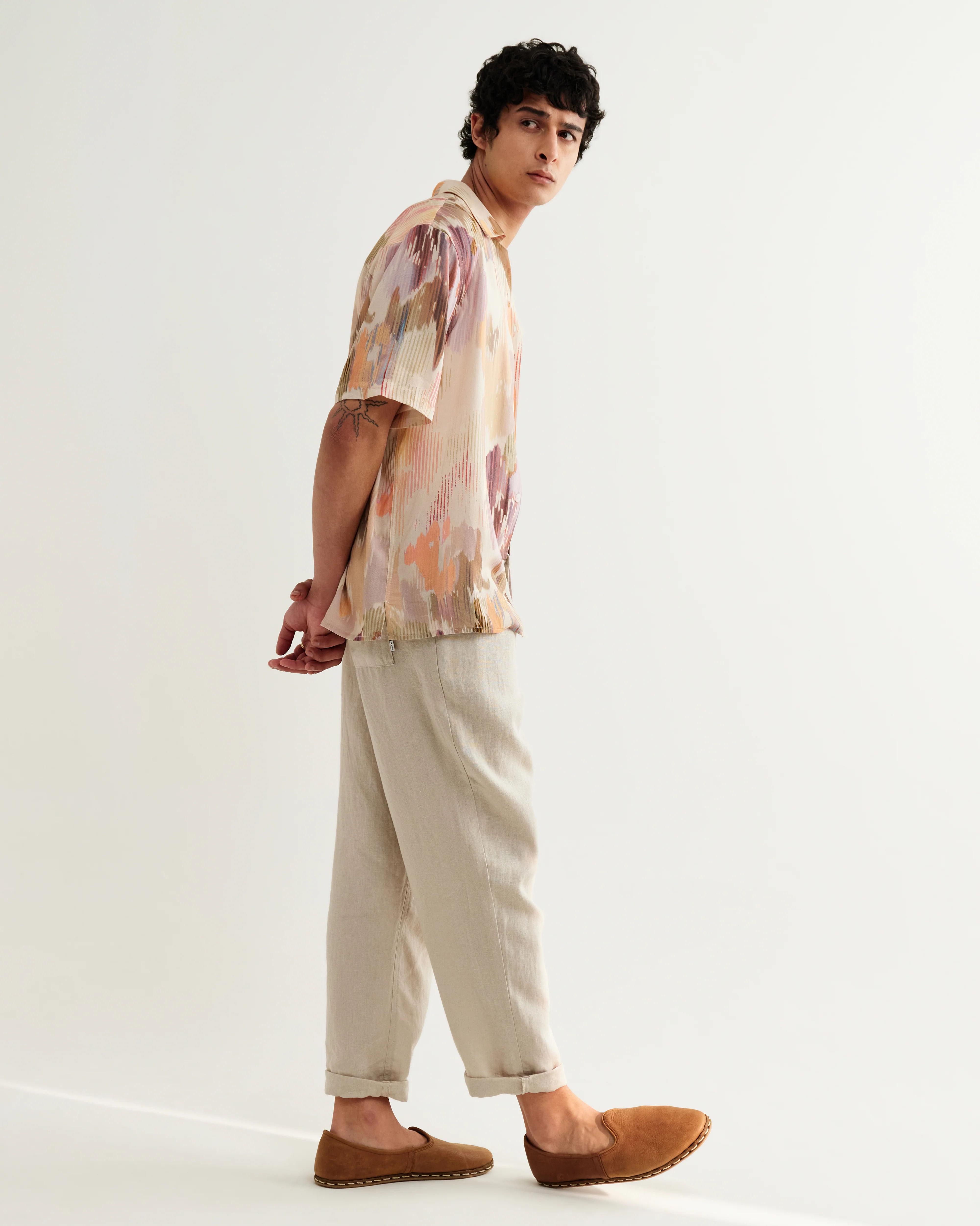 Didcot - Pastel And Multicolour Floral Short-Sleeve Shirt - Image 6