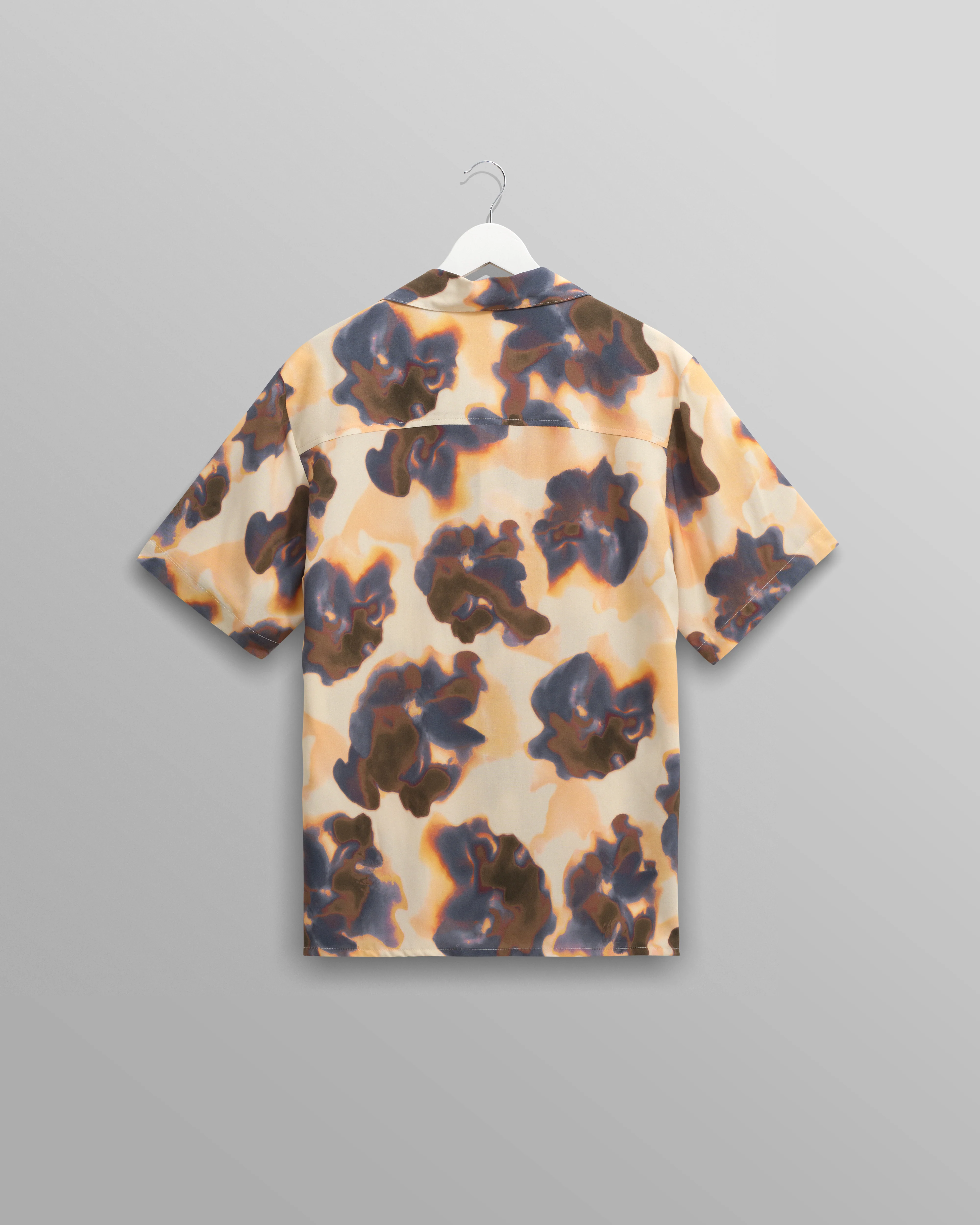 Didcot - Peach Floral Blur Short-Sleeve Shirt - Image 8