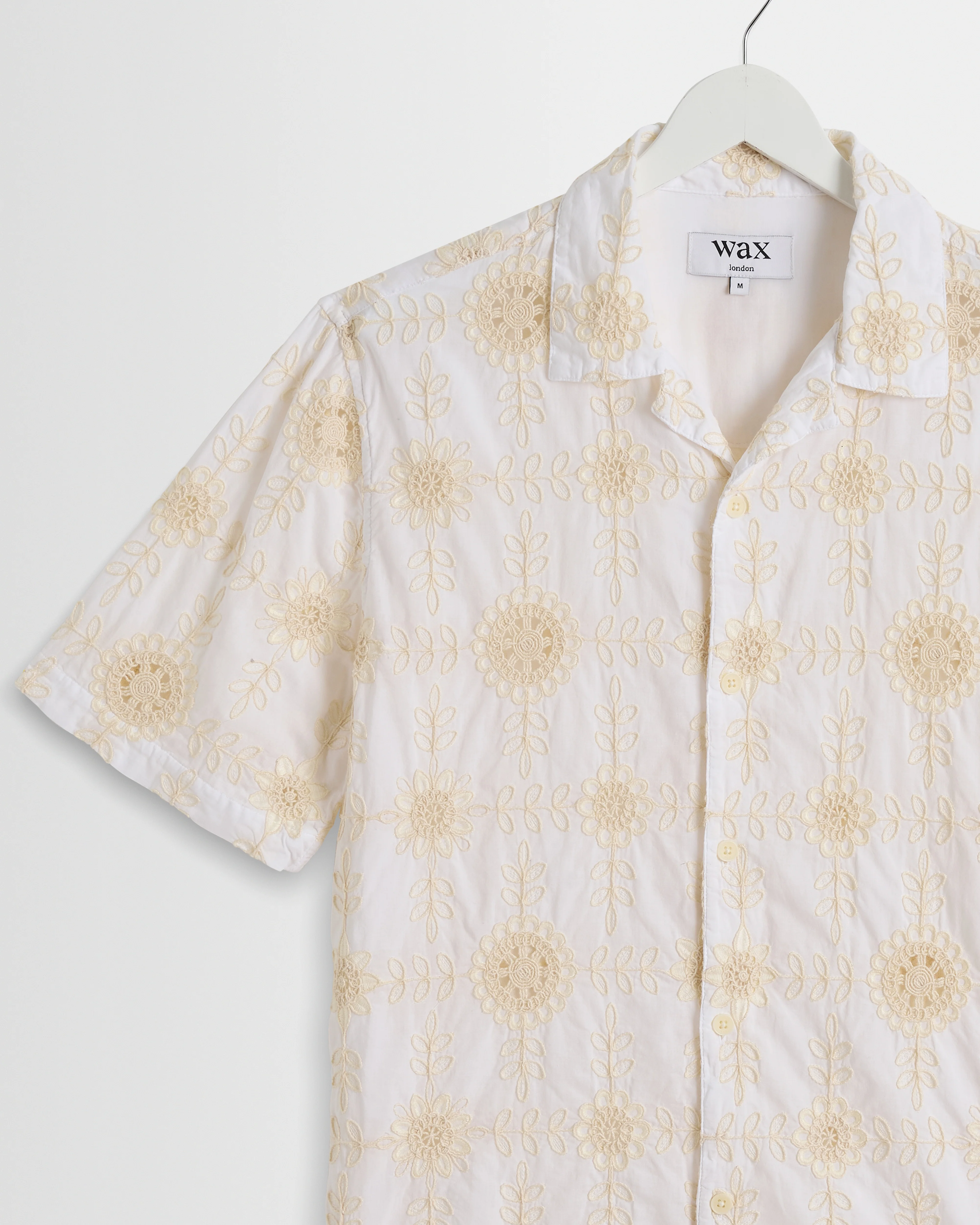 Didcot - White Corded Lace Short-Sleeve Shirt - Image 5