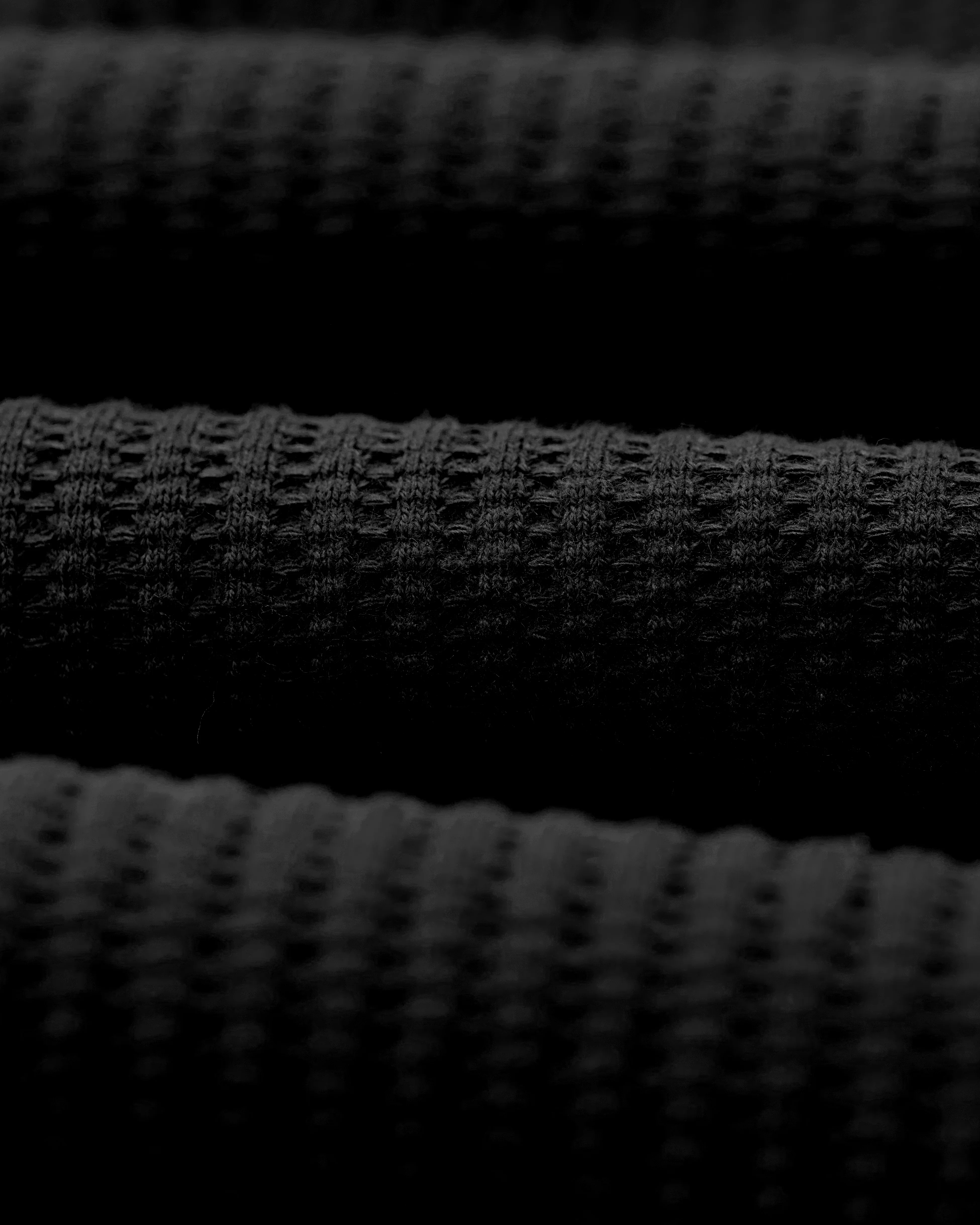 Dudley - Black Textured Waffle Shorts - Image 11