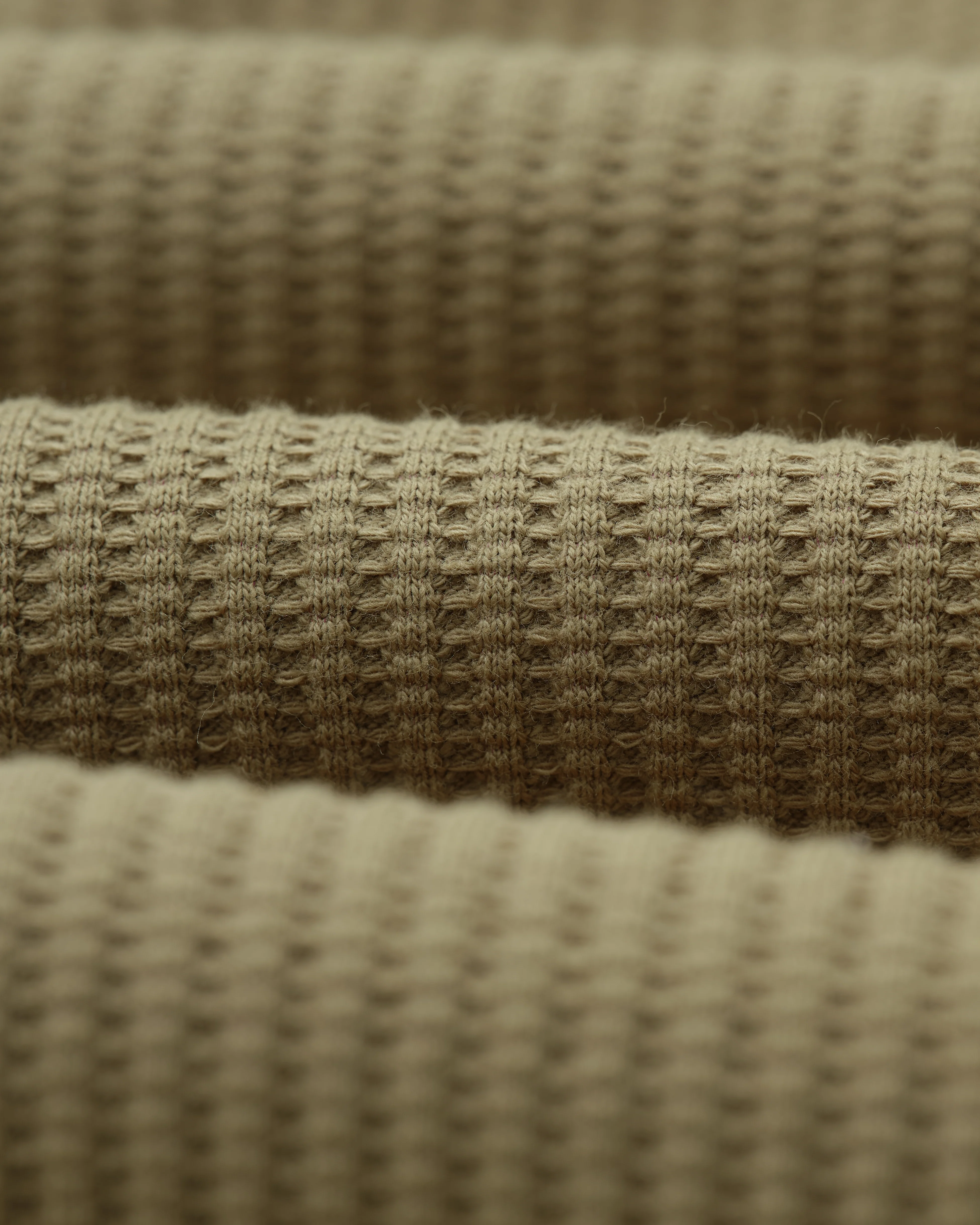 Dudley - Khaki Textured Waffle Shorts - Image 11