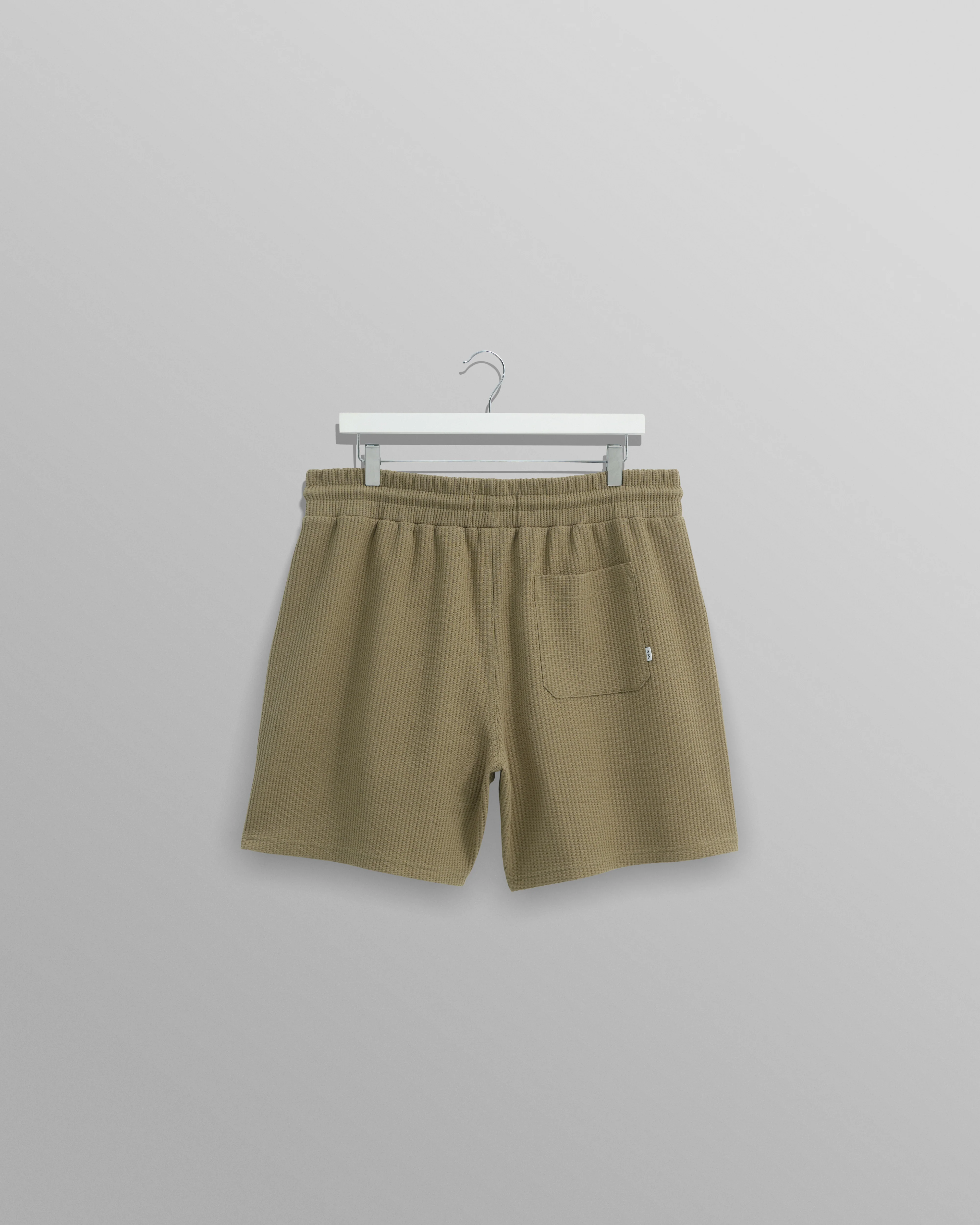 Dudley - Khaki Textured Waffle Shorts - Image 9