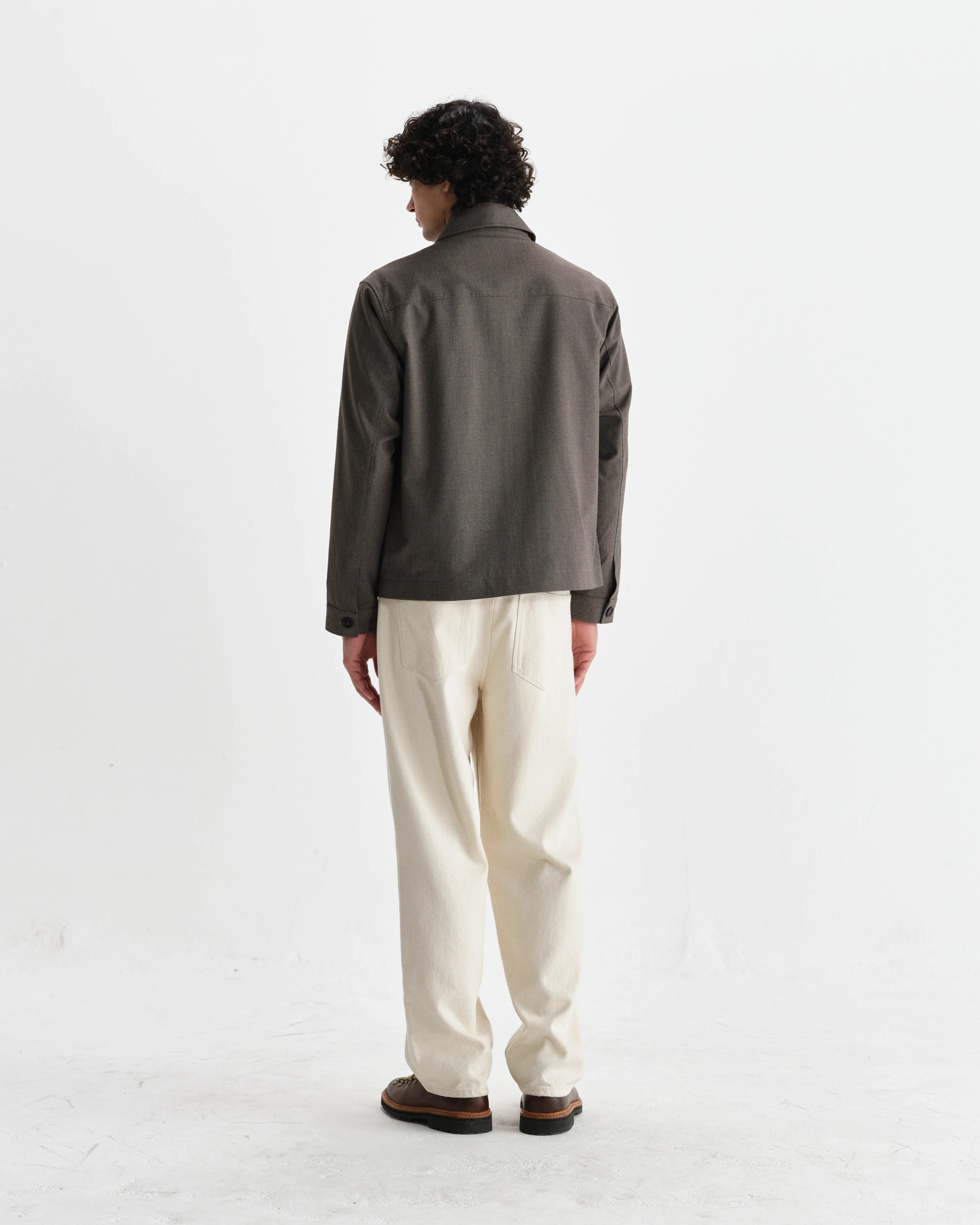 Eldon - Brown Micro Puppytooth Jacket - Image 6
