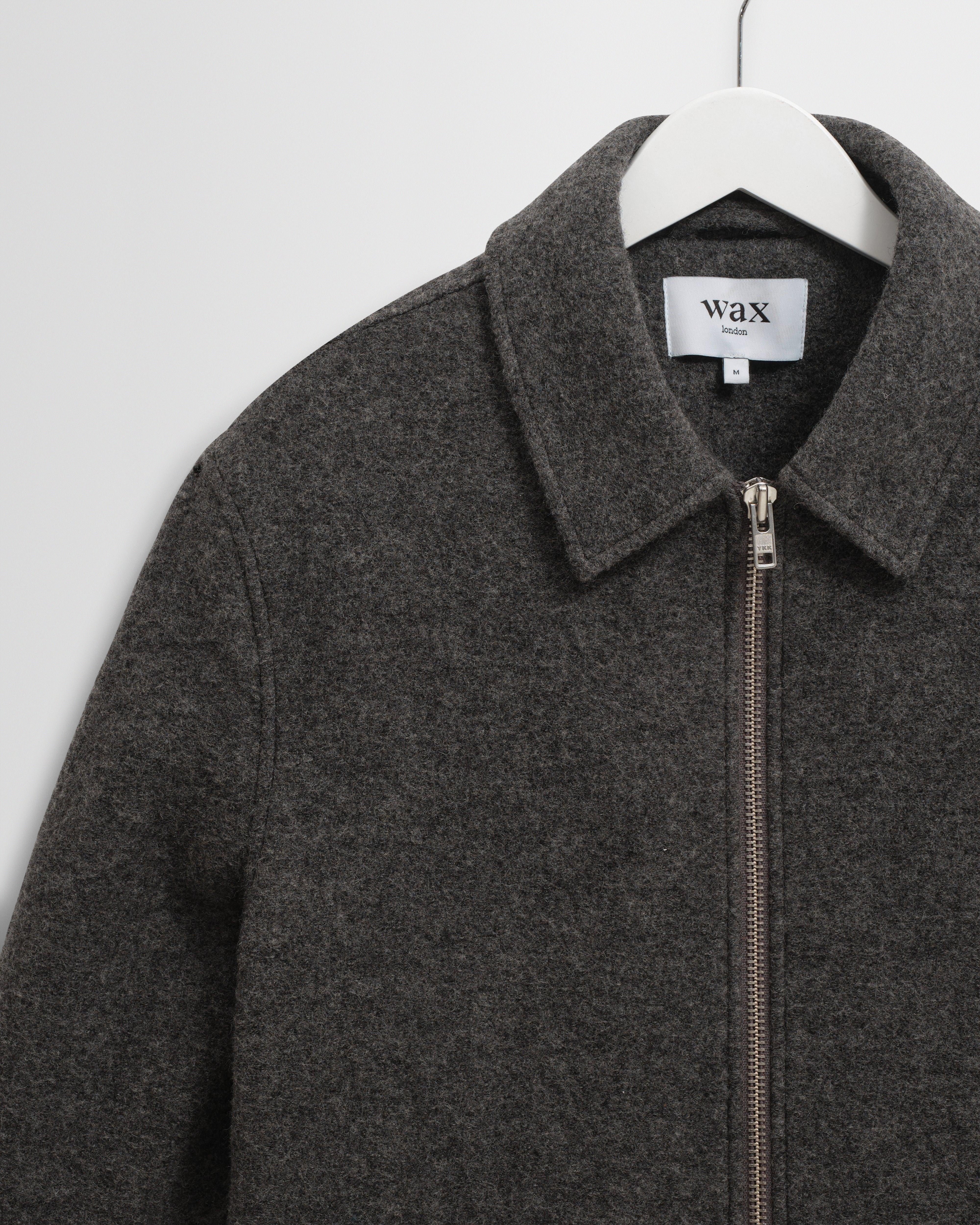 Eldon - Mid Grey Boiled Wool Jacket - Image 7