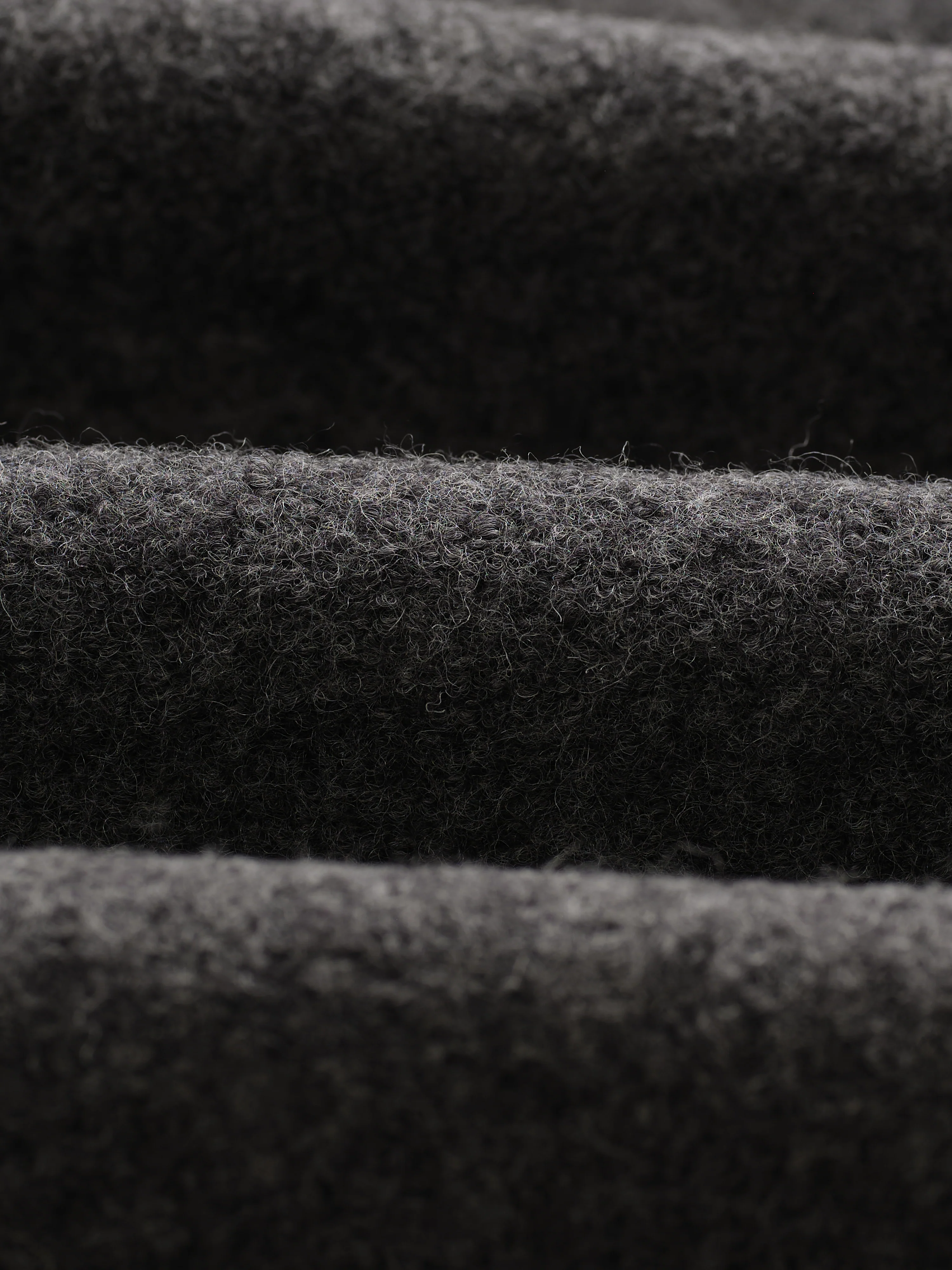 Eldon - Mid Grey Boiled Wool Jacket - Image 9
