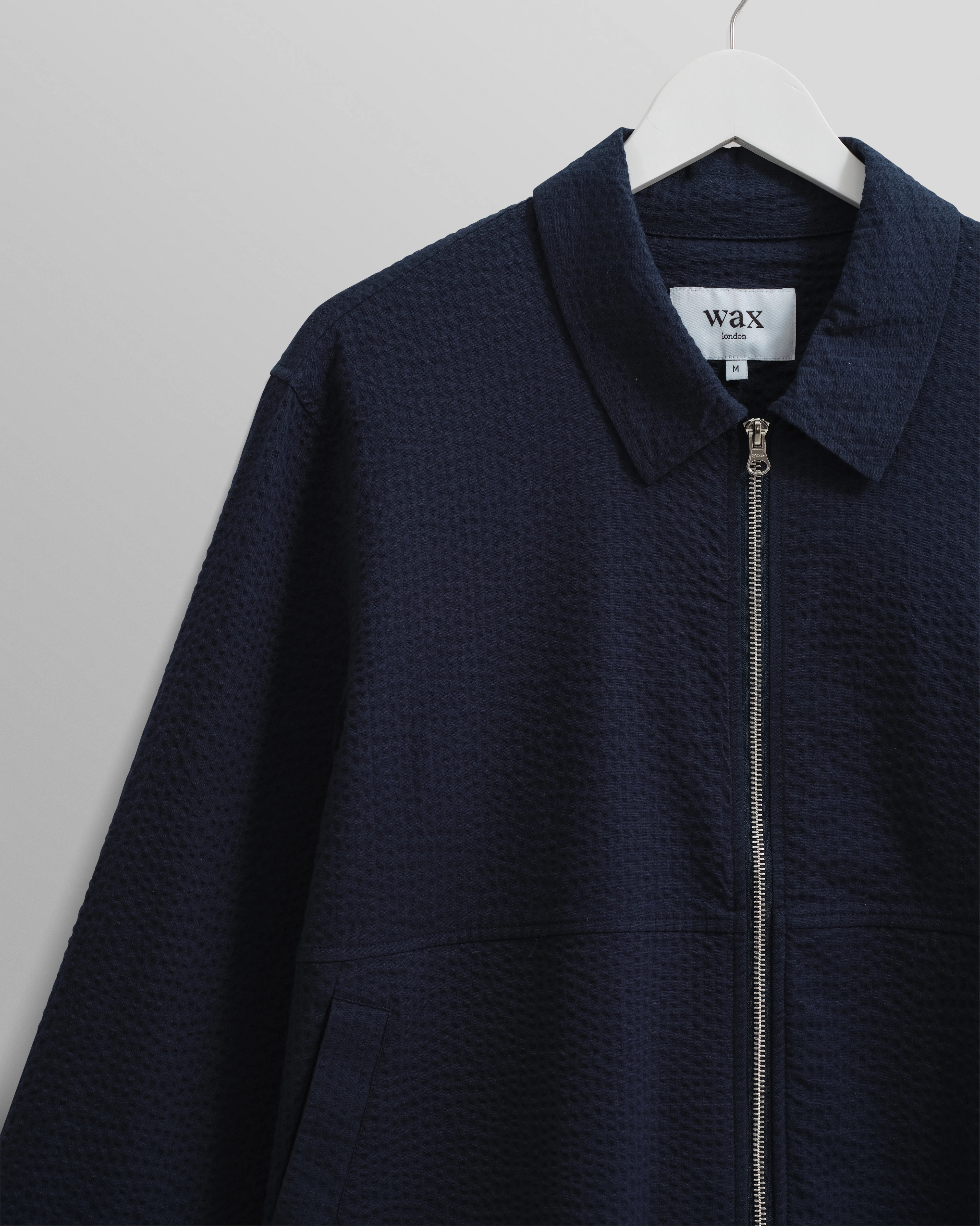 Eldon - Navy Cotton Seersucker Jacket - Image 8