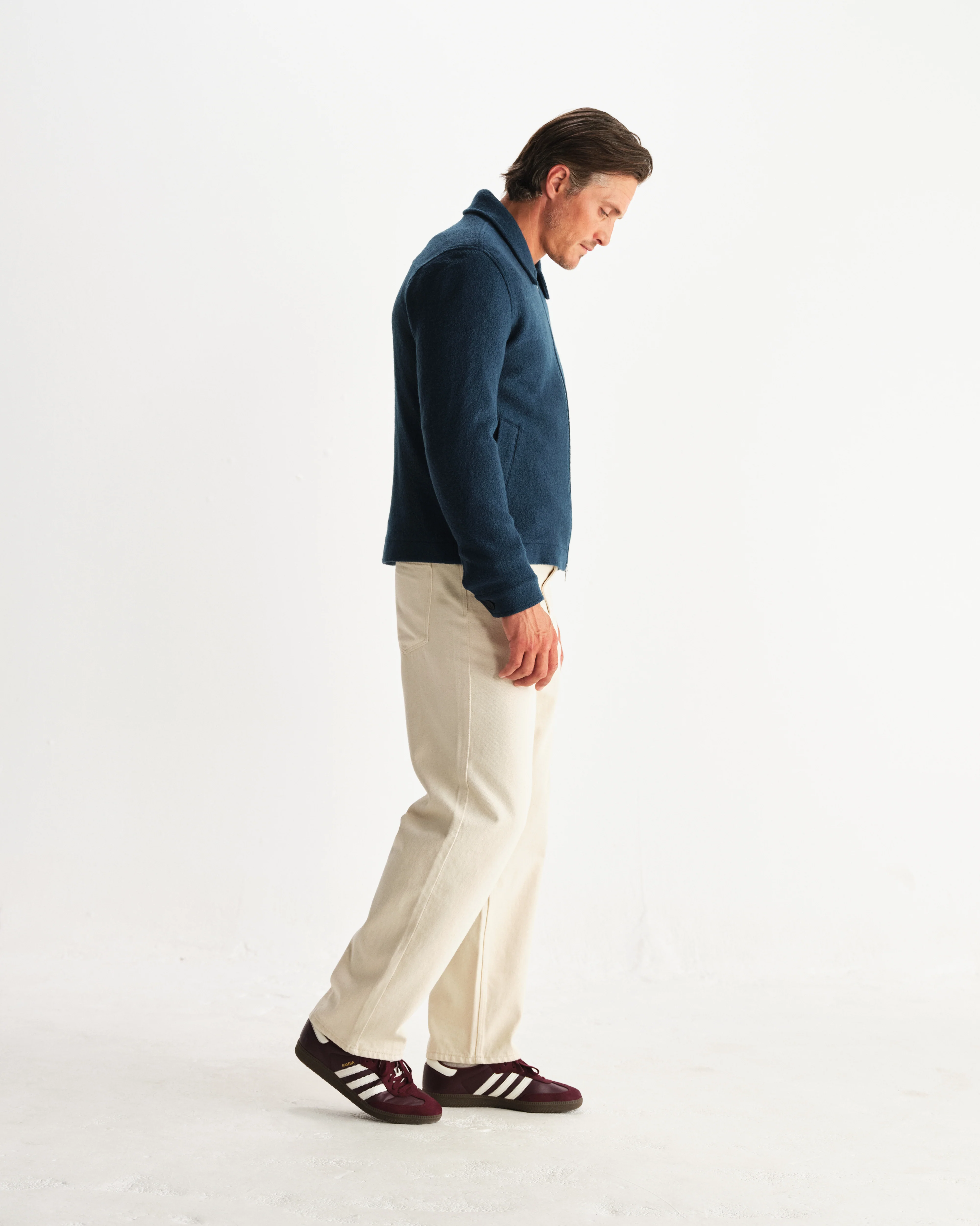 Eldon - Teal Boiled Wool Jacket - Image 5