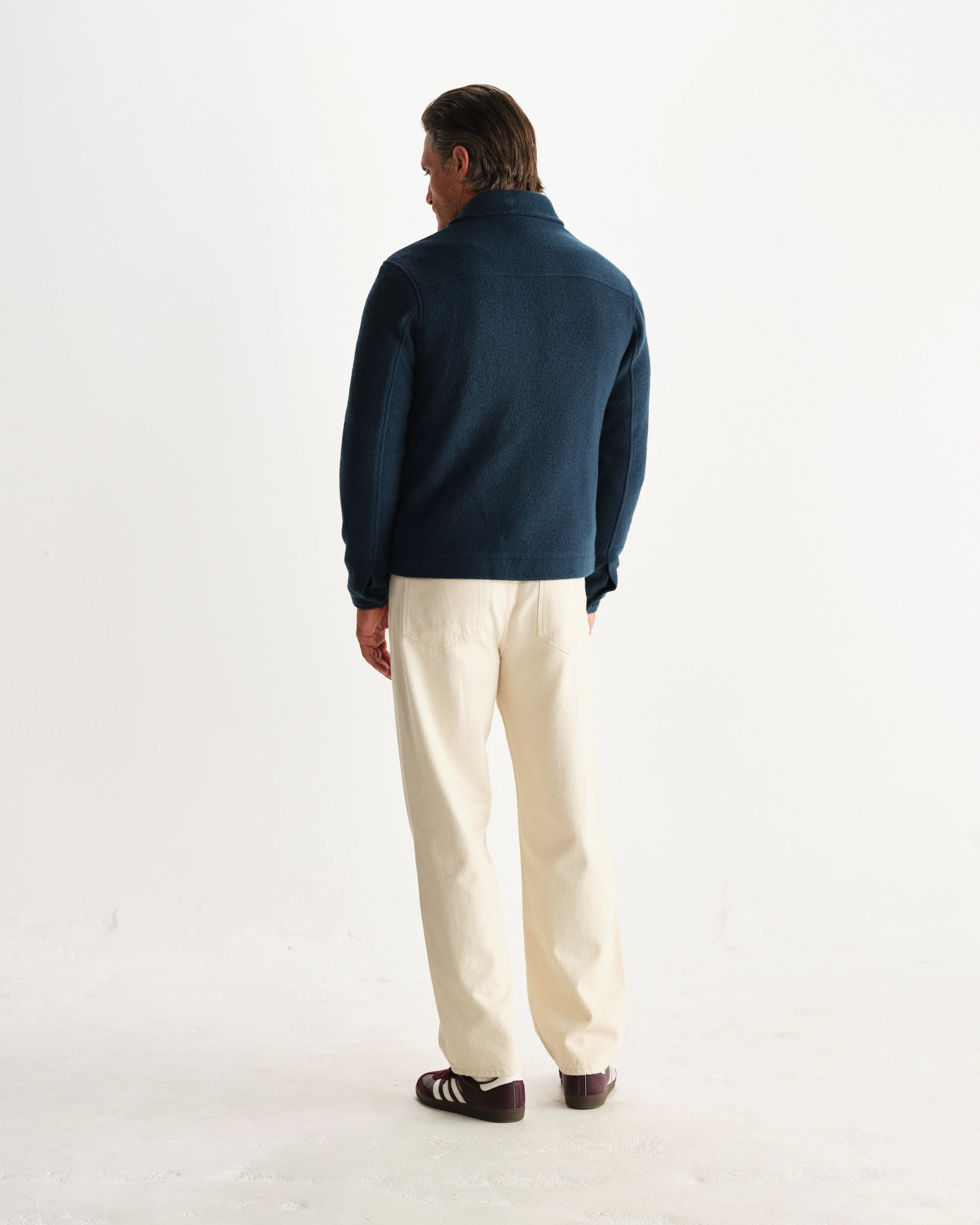 Eldon - Teal Boiled Wool Jacket - Image 6