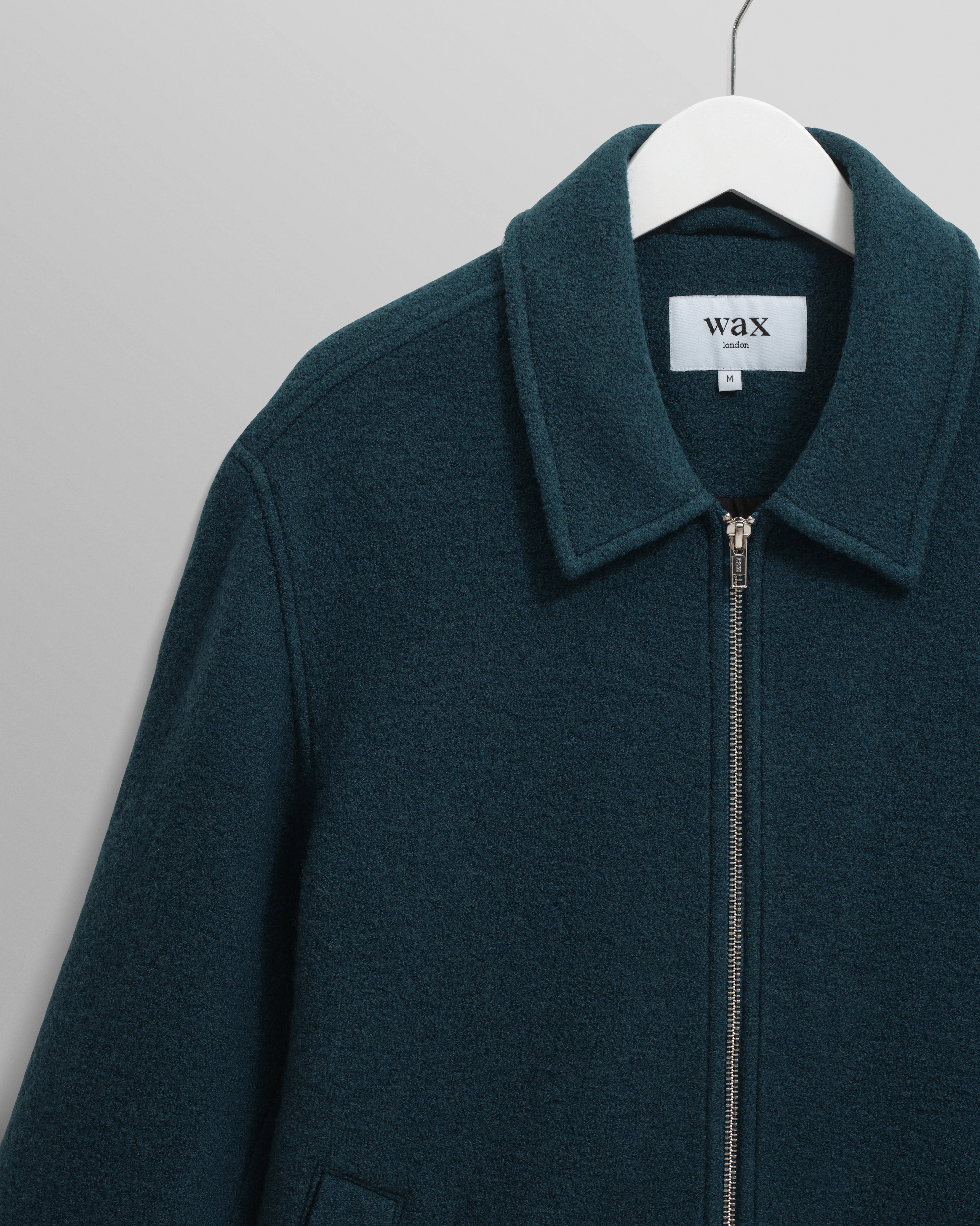 Eldon - Teal Boiled Wool Jacket - Image 7