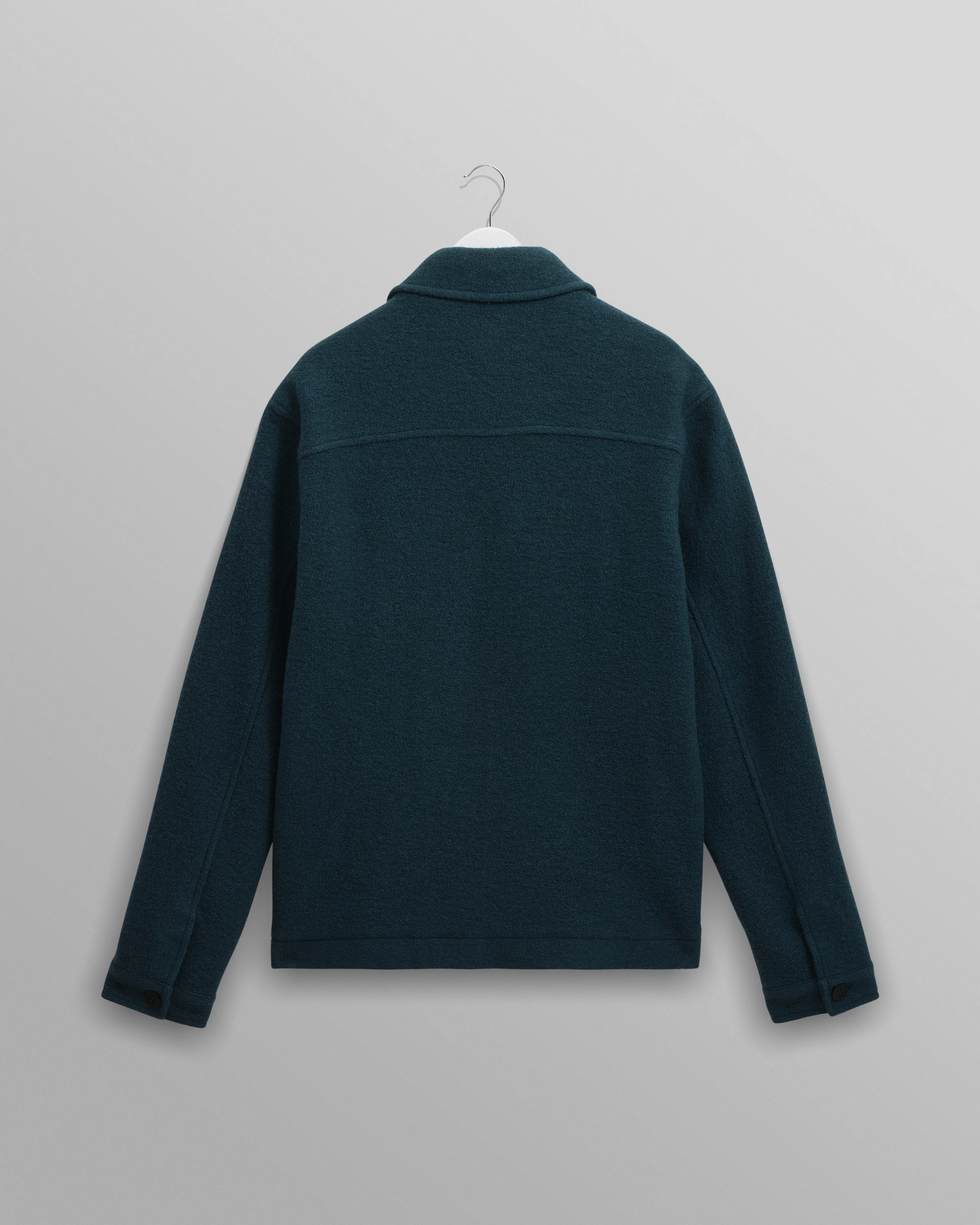 Eldon - Teal Boiled Wool Jacket - Image 8