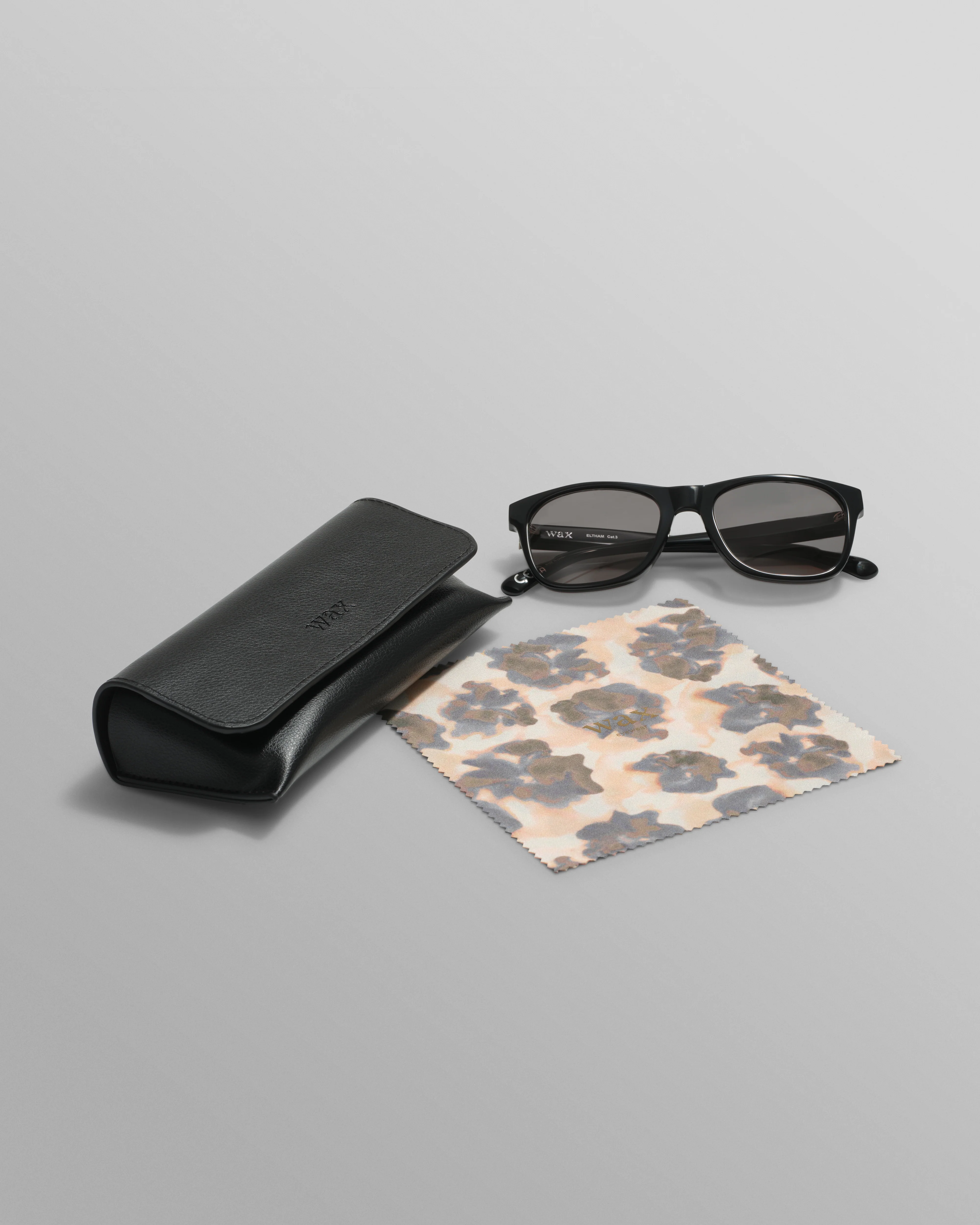 Eltham - Black Acetate Square Sunglasses - Image 8