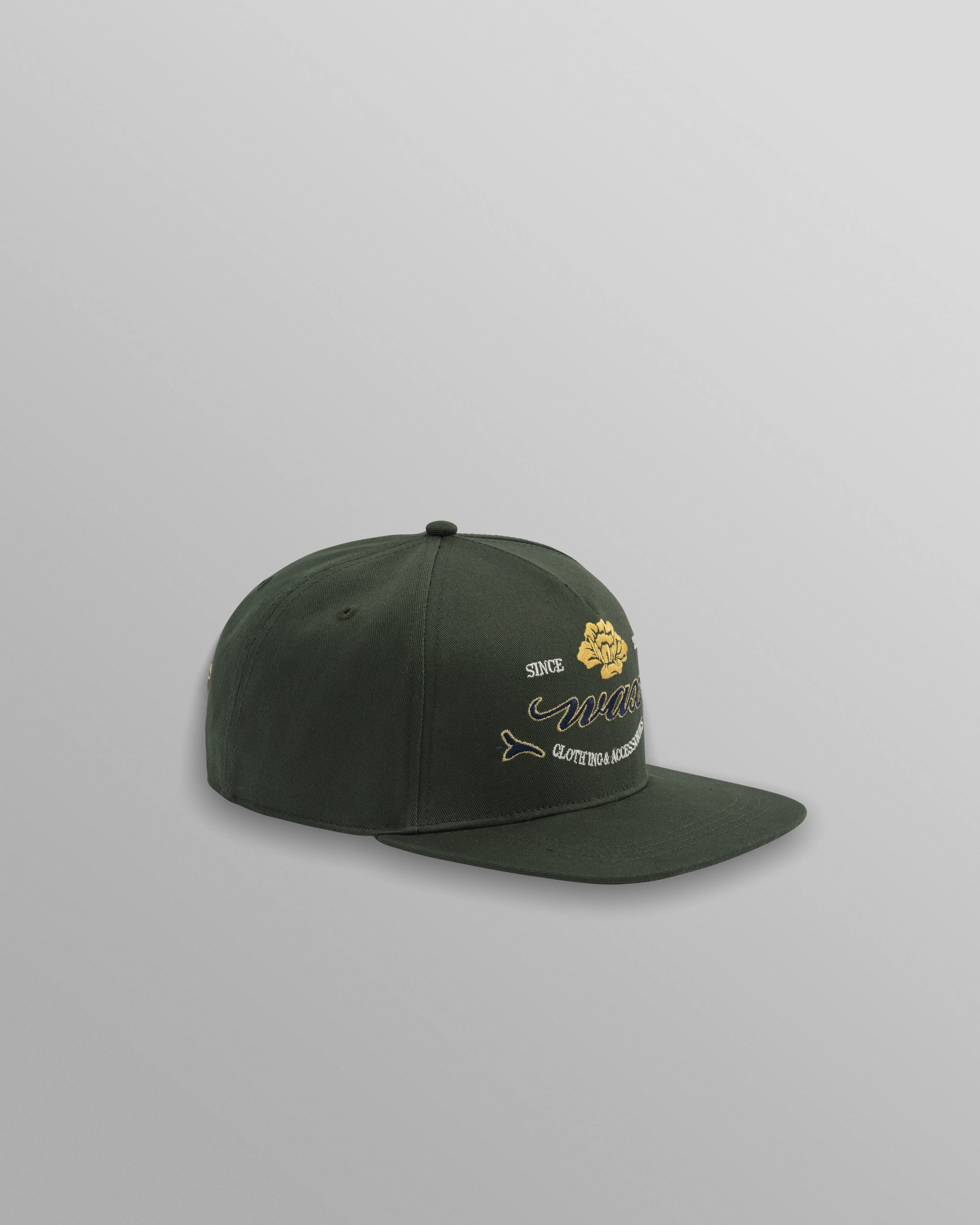 Farrell - Dark Green Cotton Trucker Cap - Image 3