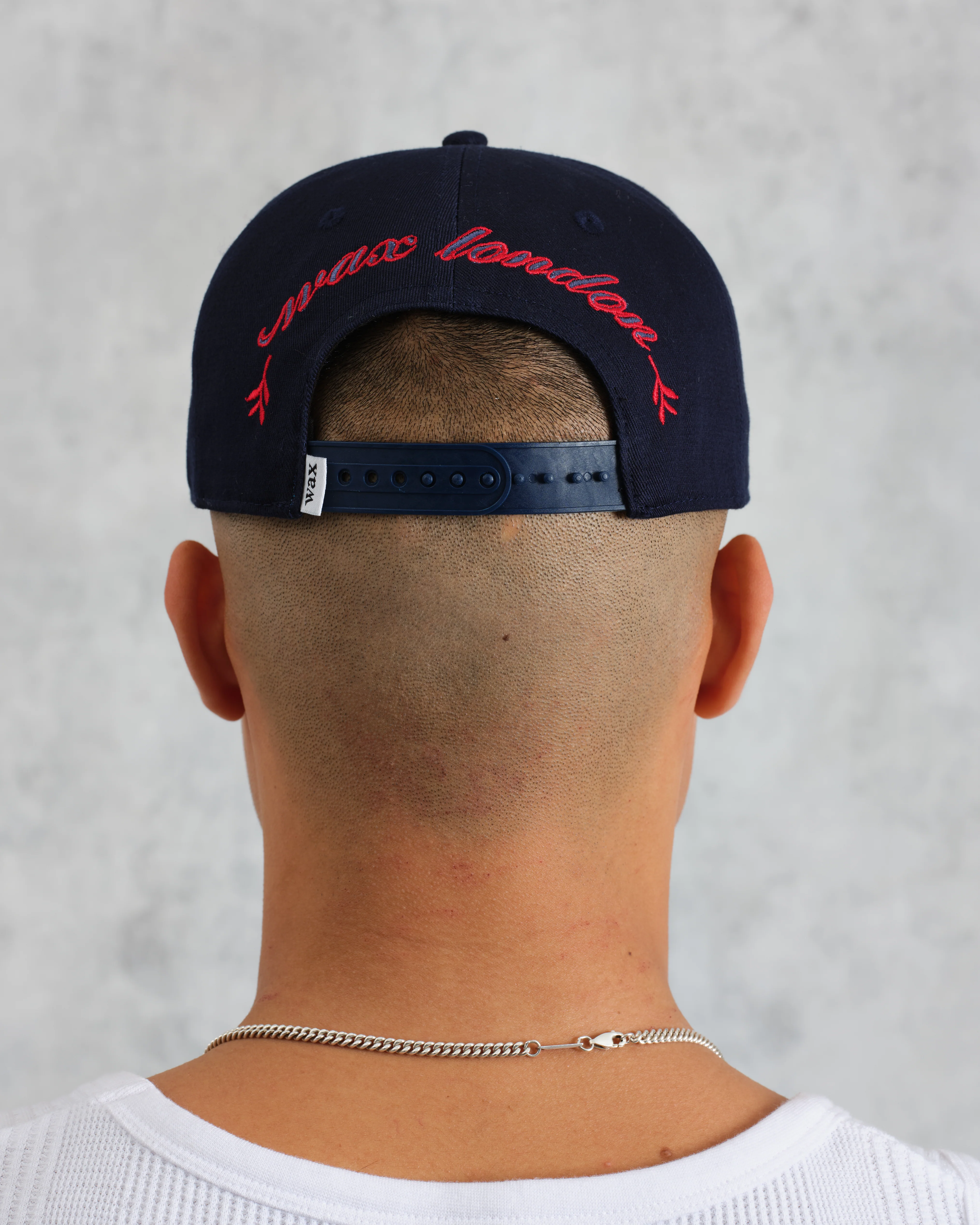 Farrell - Navy Cotton Trucker Cap - Image 5