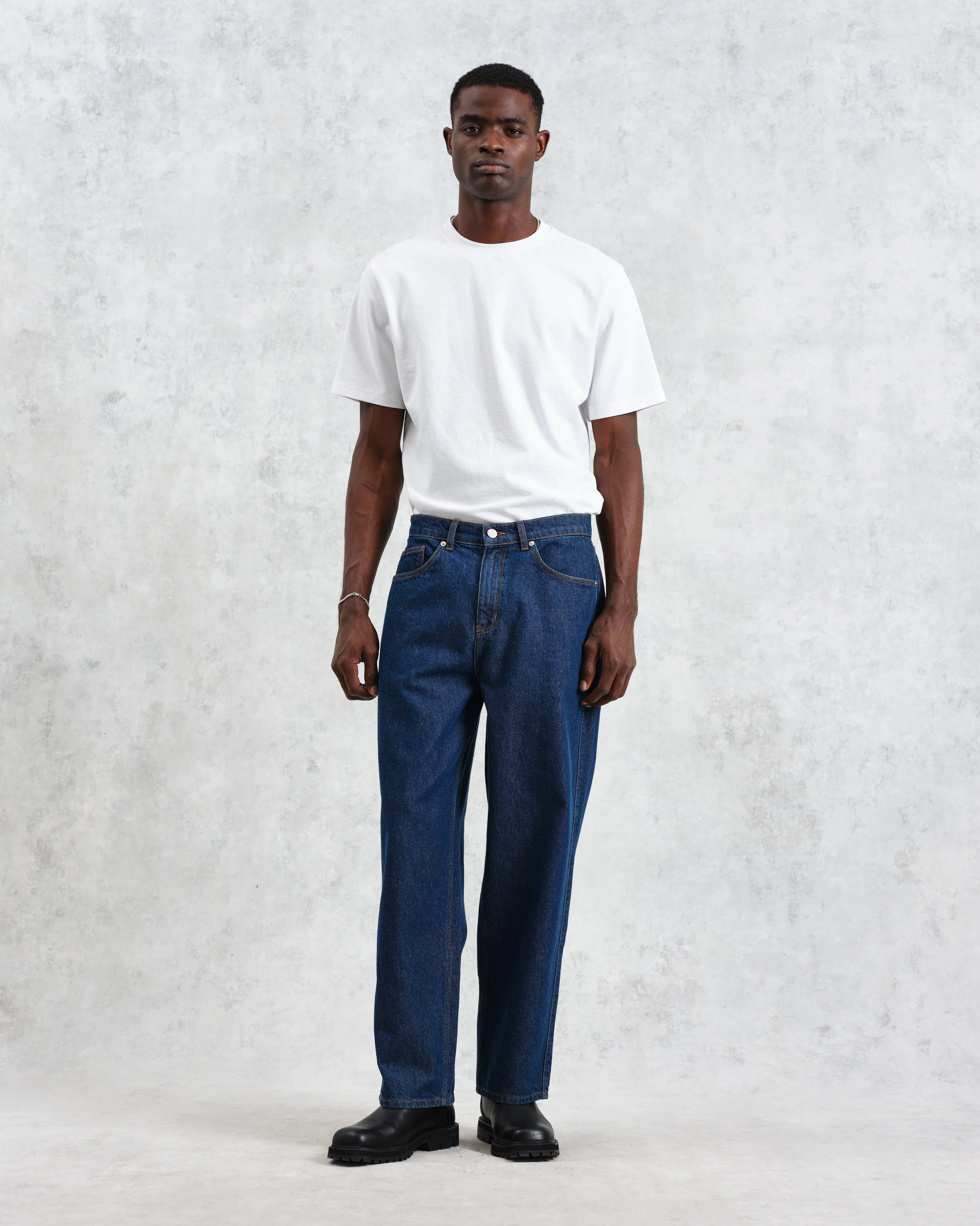 Felix - Dark Wash Loose Fit Denim Jeans - Image 2