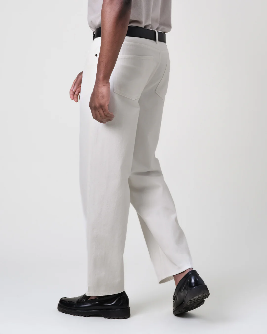 Felix - Off White Loose Fit Denim Jeans - Image 5