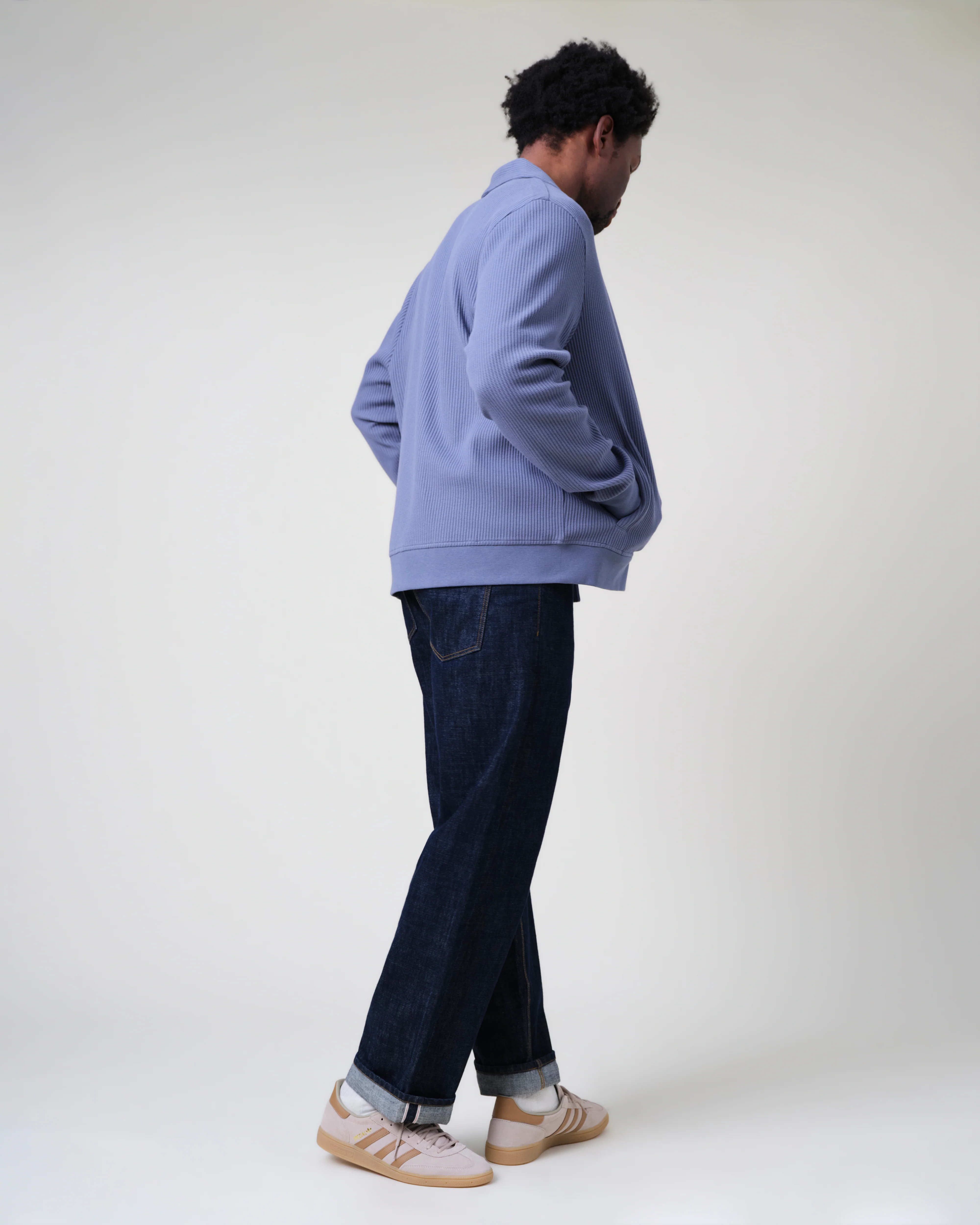 Felix - Rinse Wash Selvedge Loose Fit Denim Jeans - Image 6