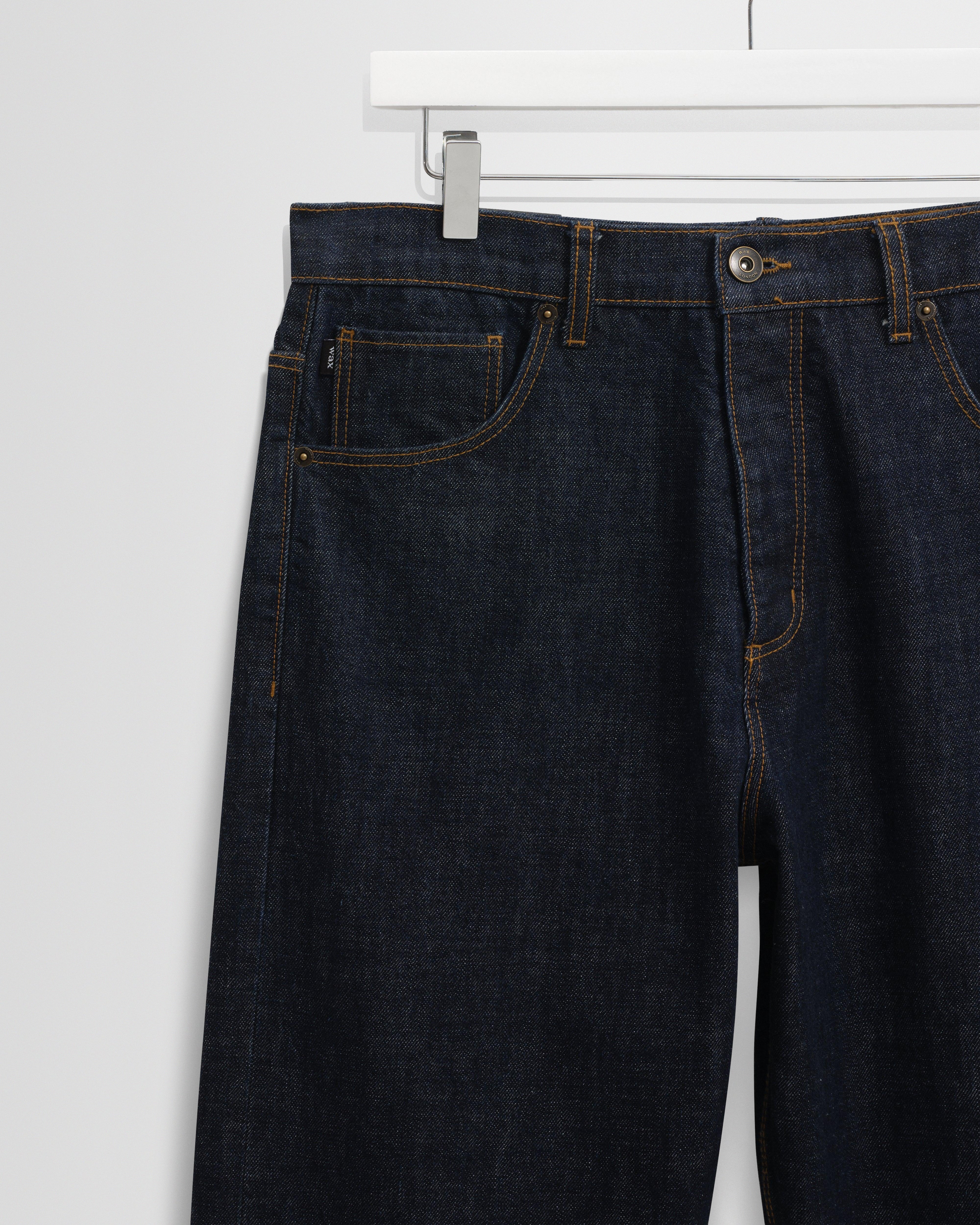 Felix - Rinse Wash Selvedge Loose Fit Denim Jeans - Image 7