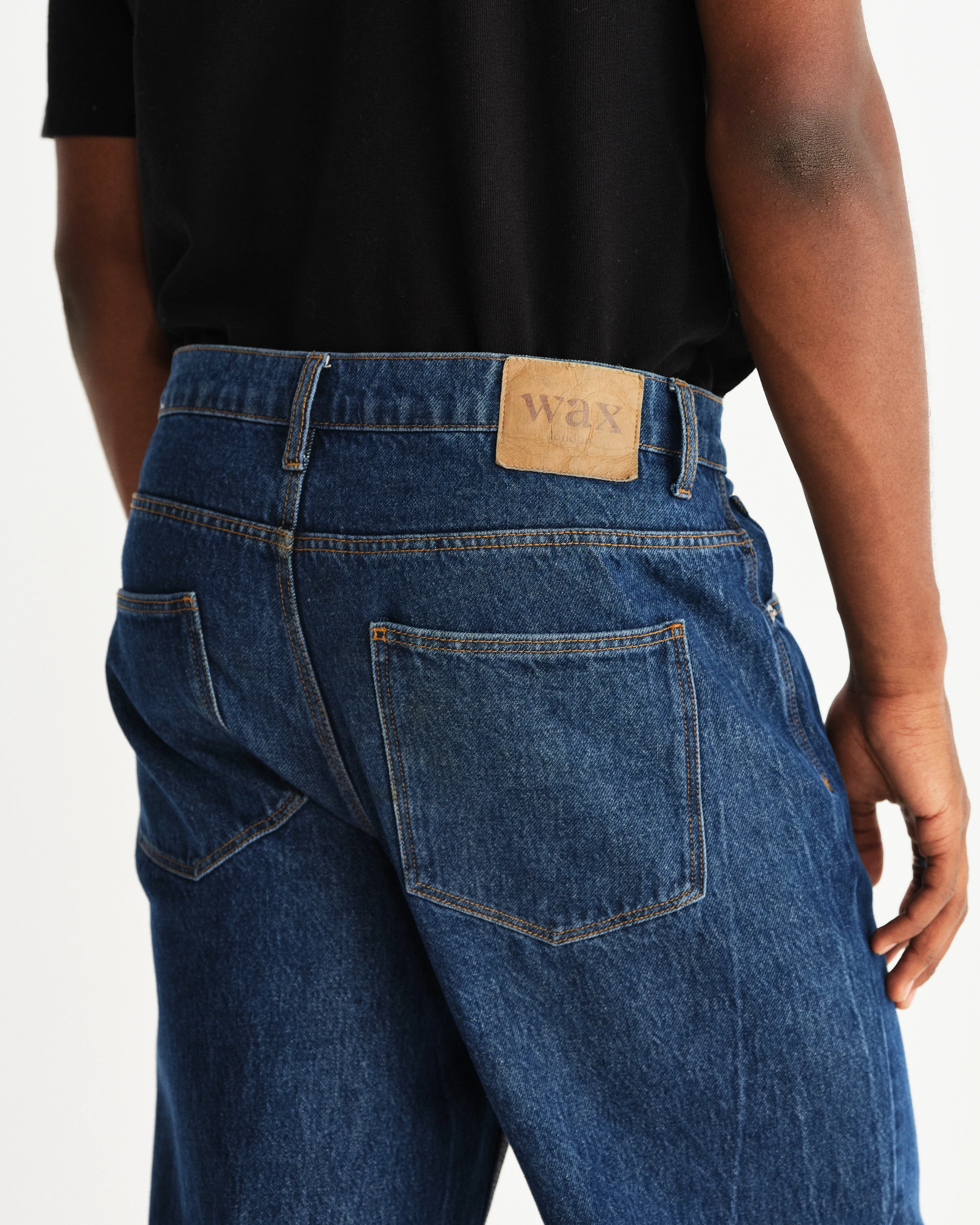 Felix - Vintage 90s Blue Wash Loose Fit Denim Jeans - Image 6