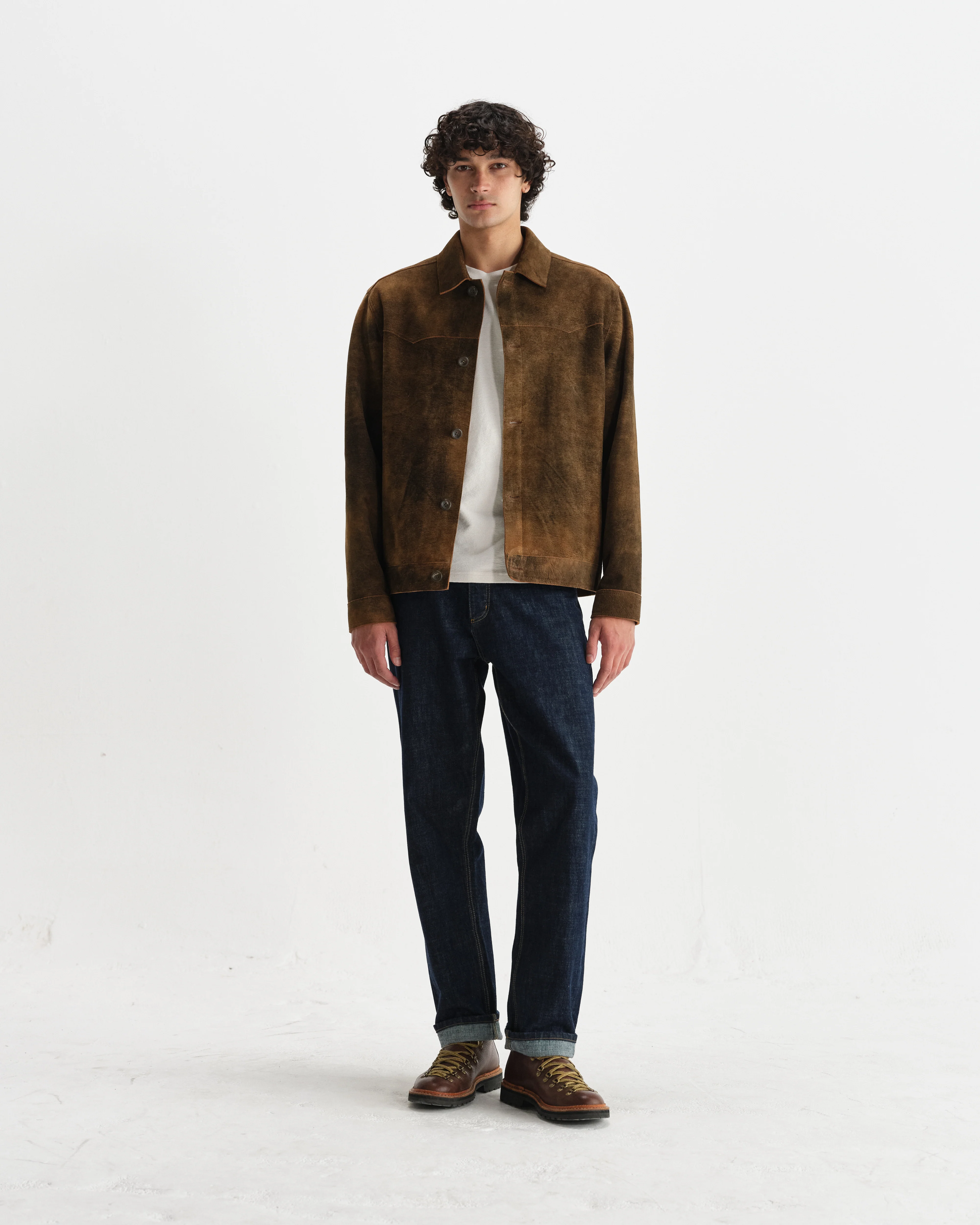 Fen - Tonal Brown Suede Jacket - Image 4