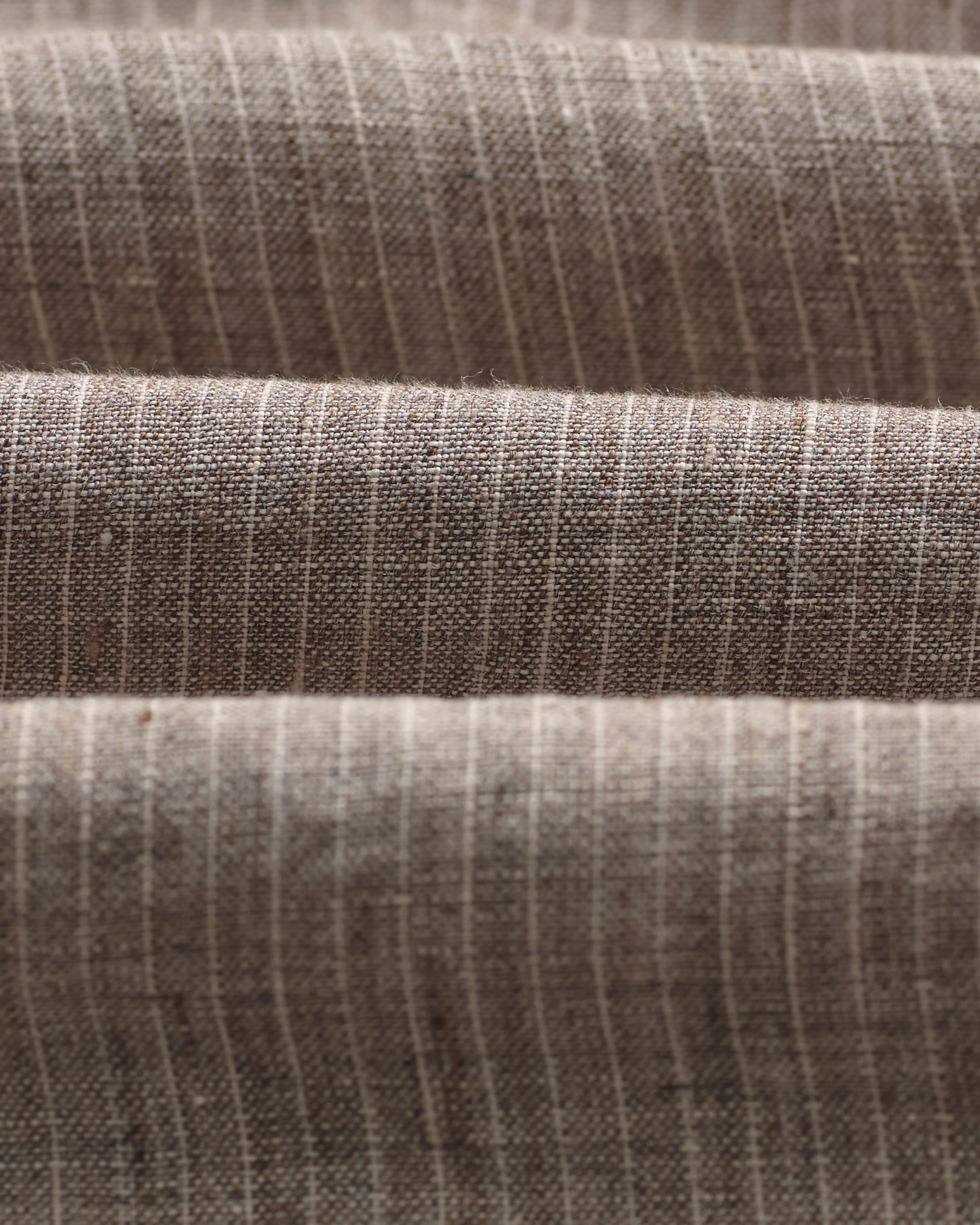 Fintry - Natural And Brown Stripe Linen Single-Breasted Blazer - Image 12