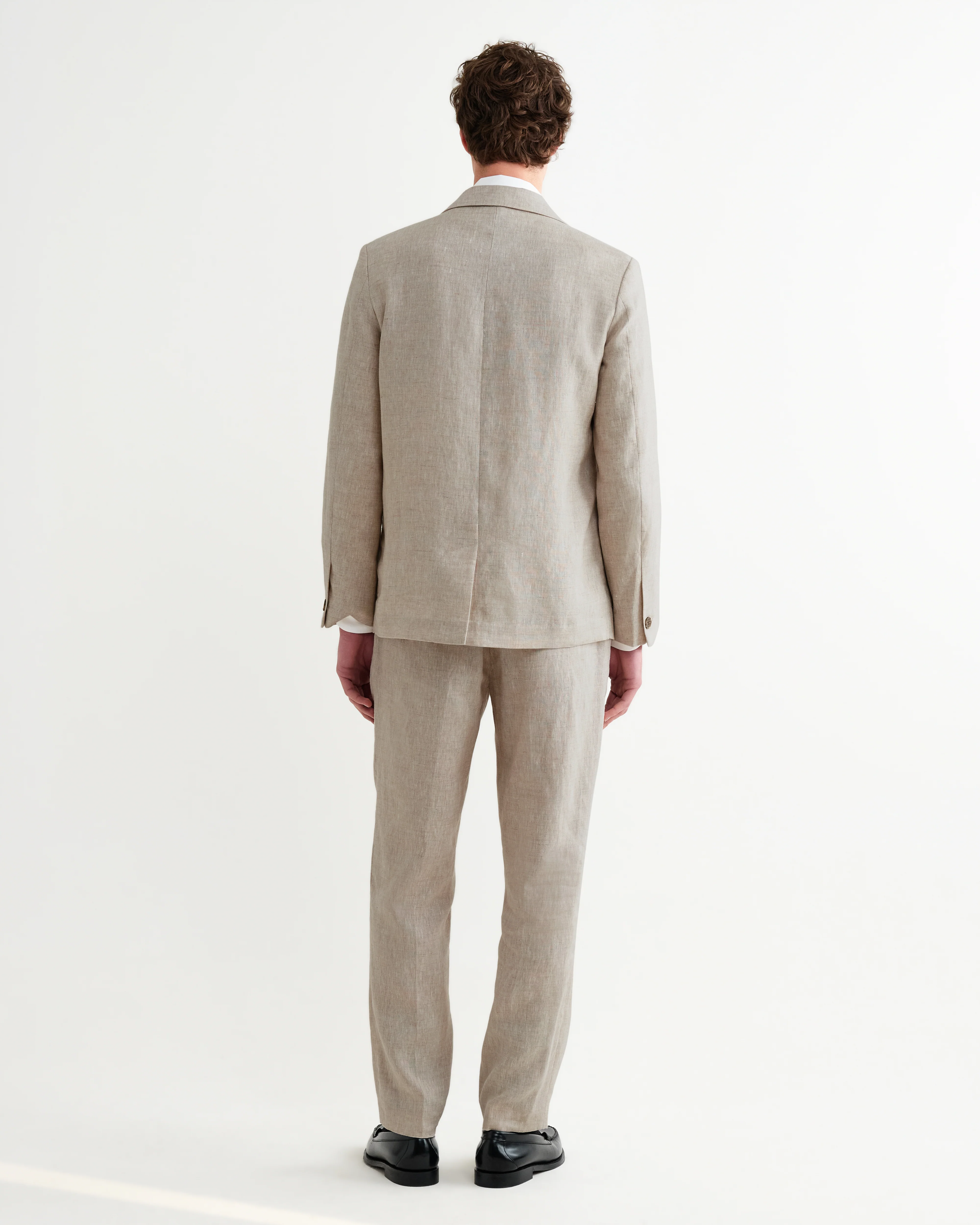 Fintry - Natural Linen Single-Breasted Blazer - Image 8