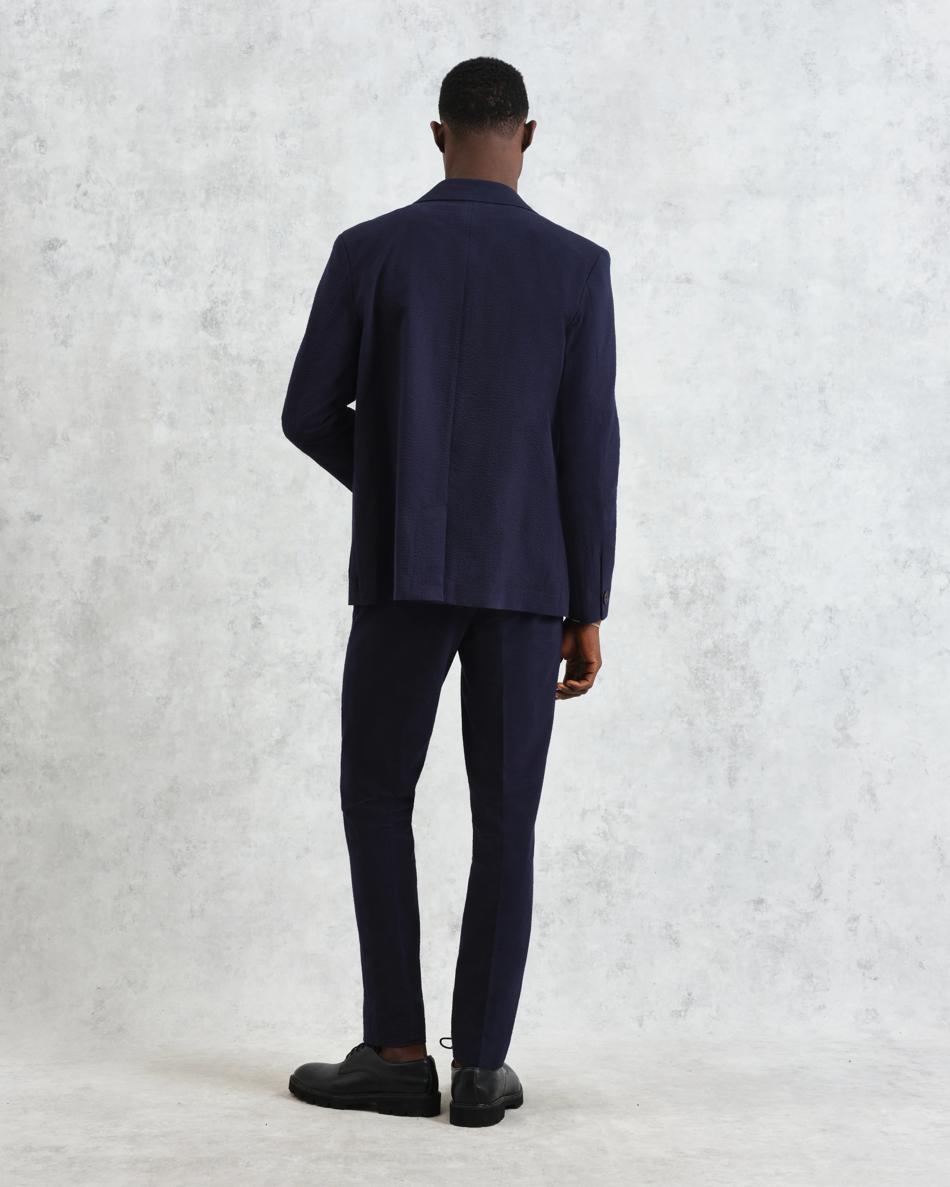 Fintry - Navy Seersucker Blazer - Image 8